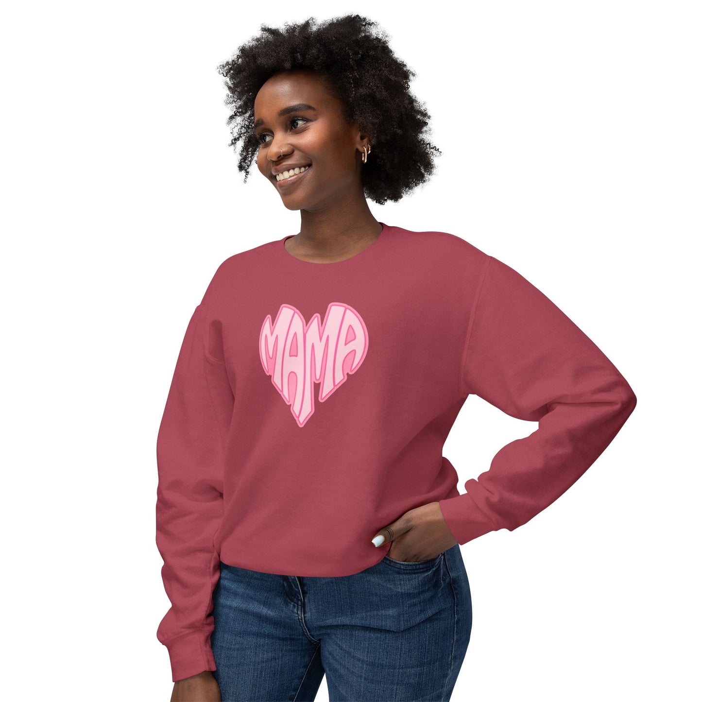 Mama Heart Comfort Colors Sweatshirt