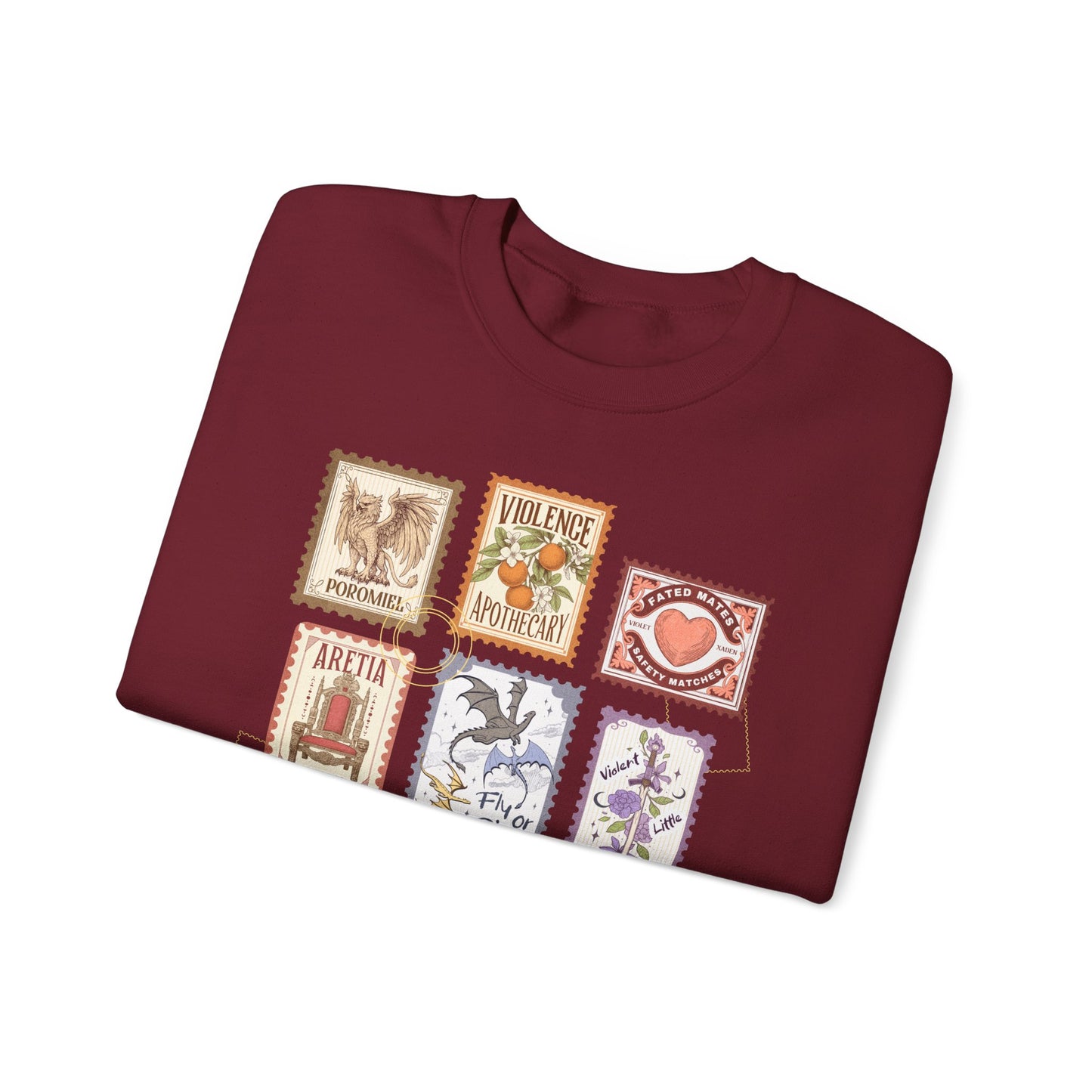 Fourth Wing Stamps Crewneck Sweatshirt