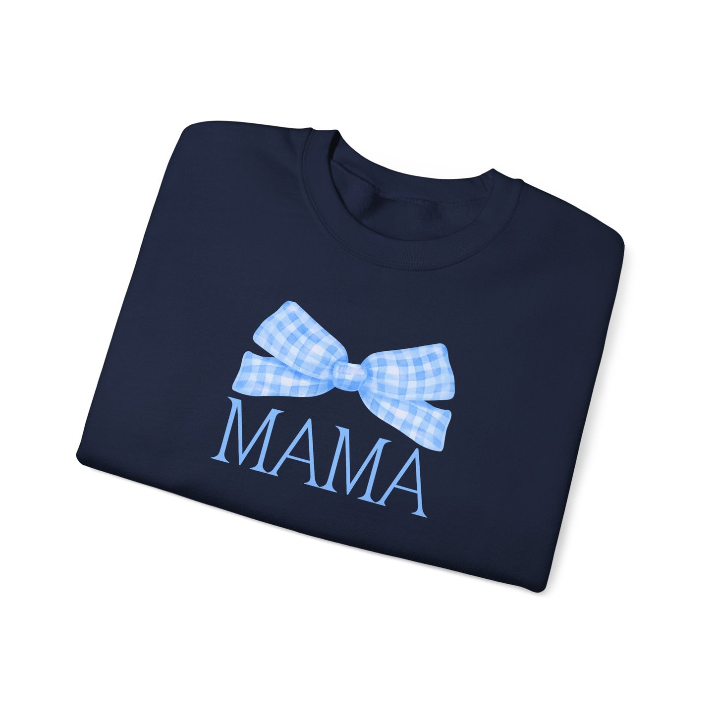 Blue Mama Bow Crewneck Sweatshirt
