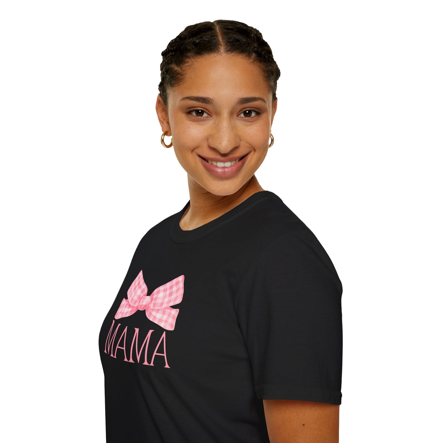 Mama Pink Bow Soft Style Tee