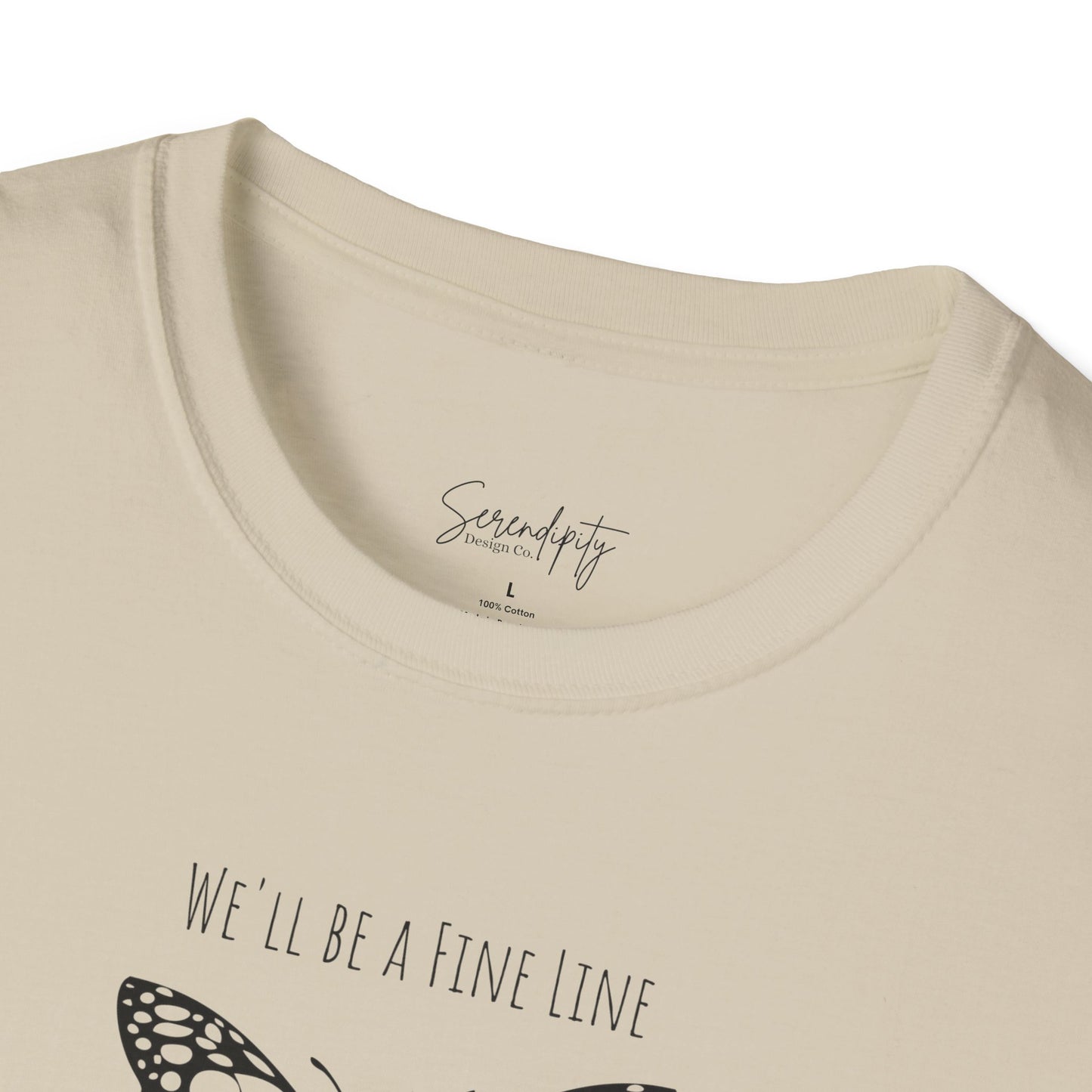 Fine Line Butterfly Soft Style Tee