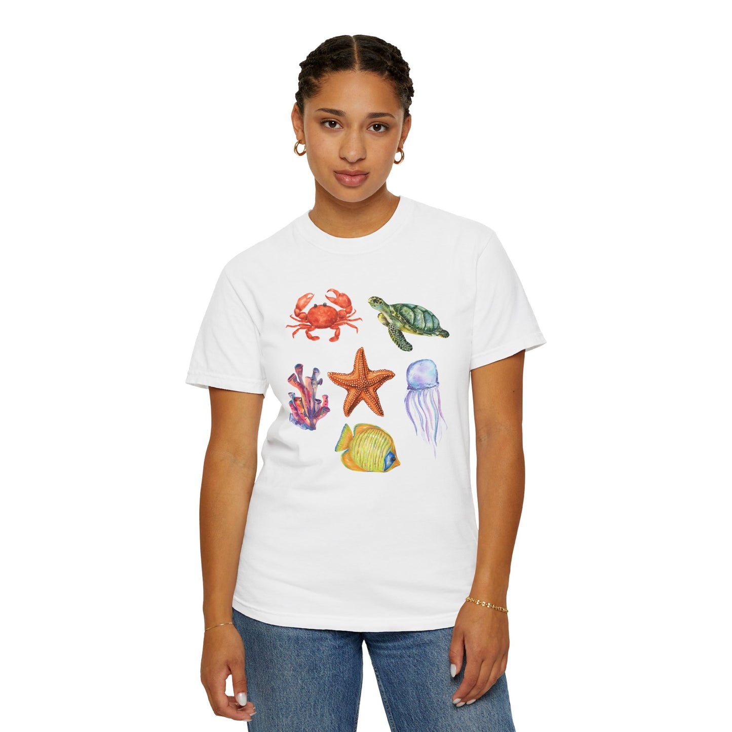 Ocean Creatures Comfort Colors Tee