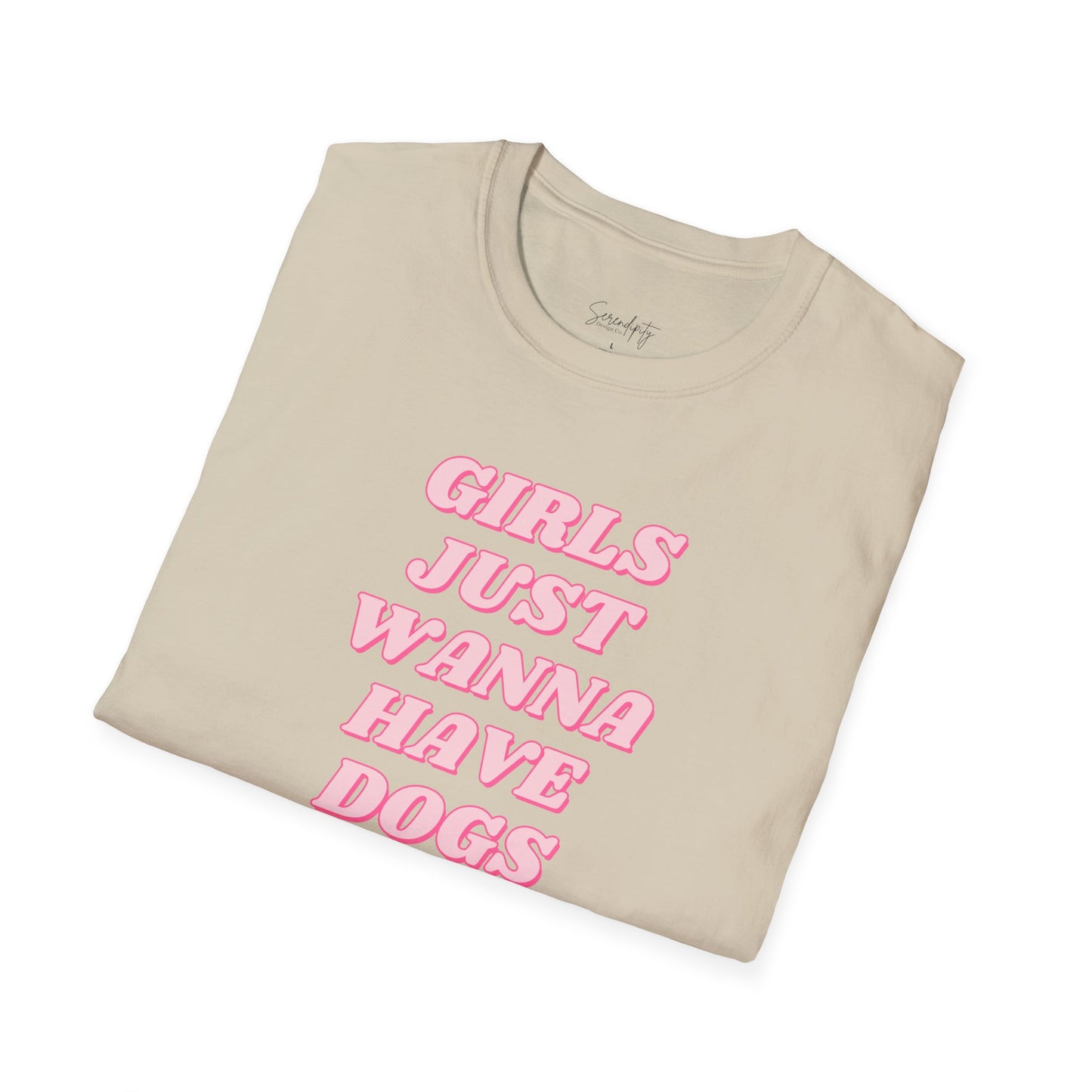 Girls Just Wanna Have Dogs Soft Style Tee