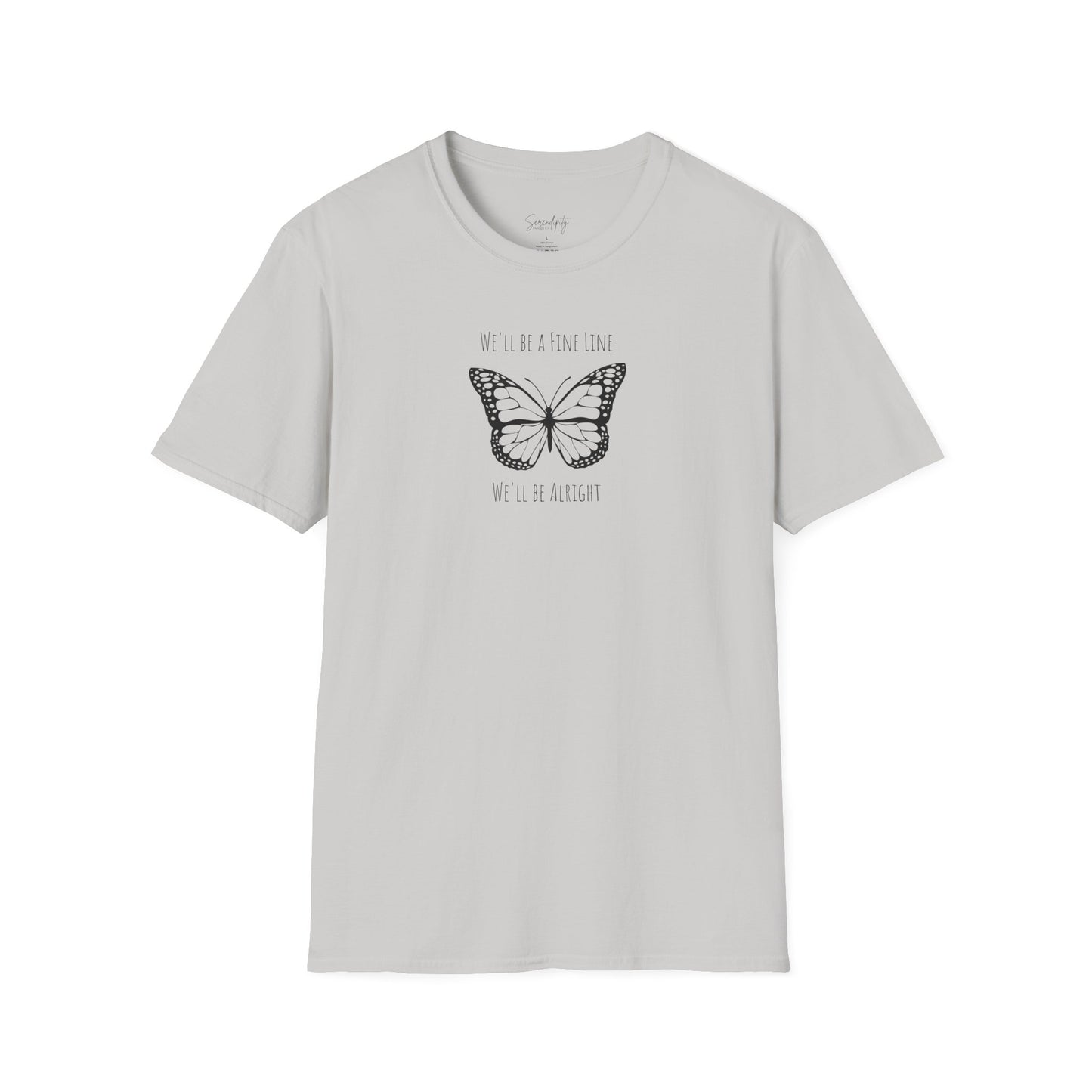 Fine Line Butterfly Soft Style Tee