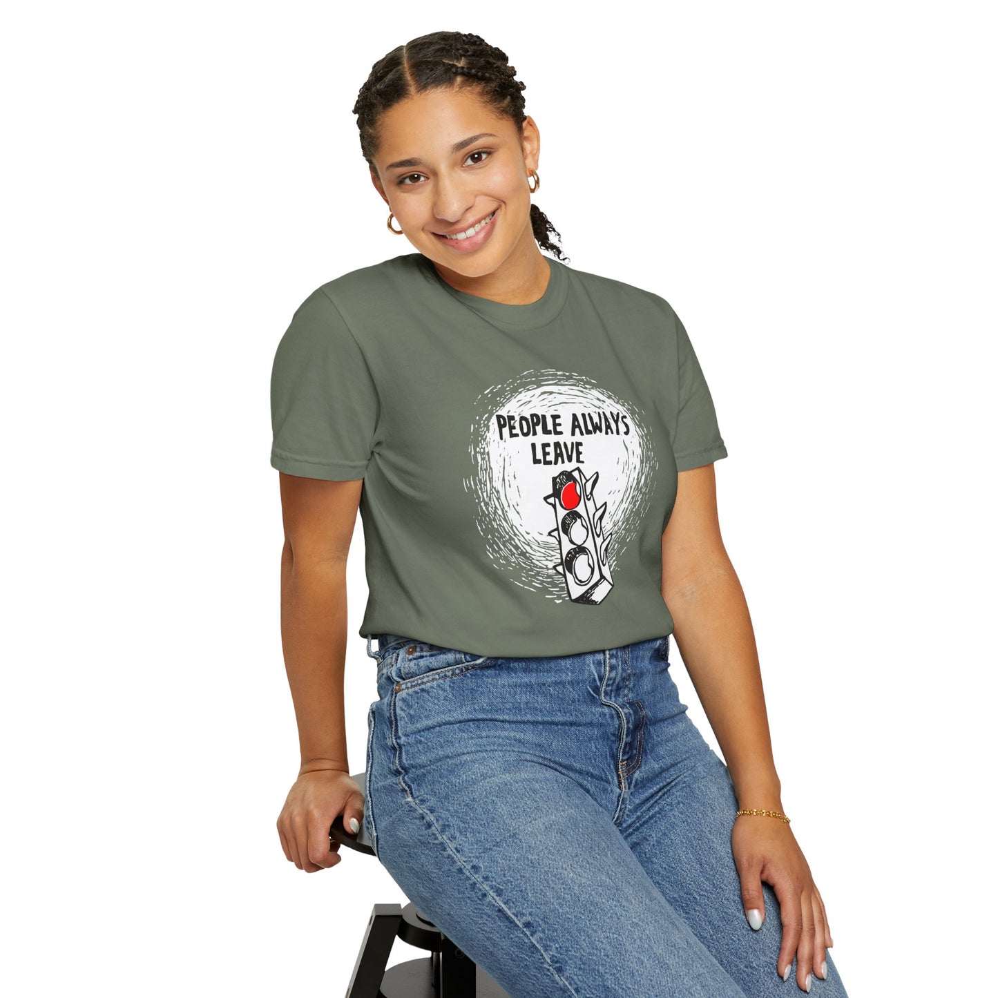 People Always Leave Comfort Colors Tee