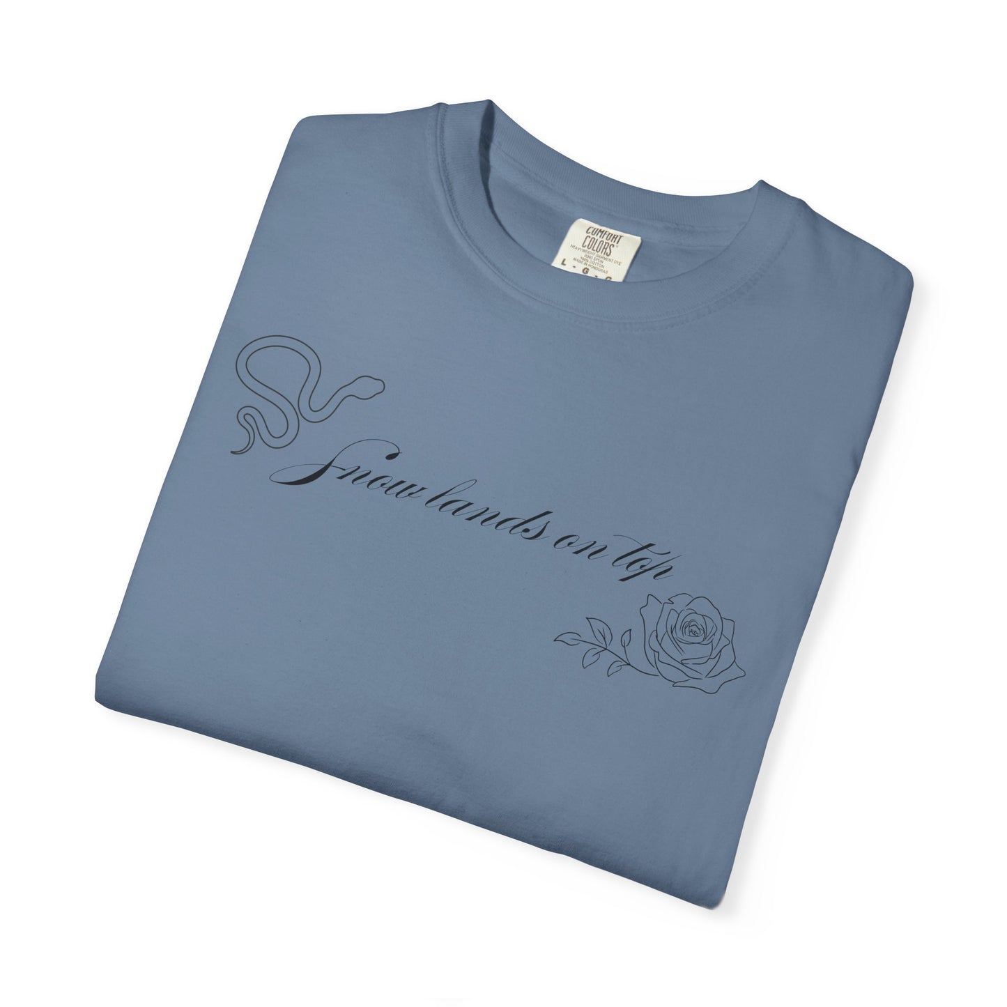 Snow Lands On Top Comfort Colors Tee