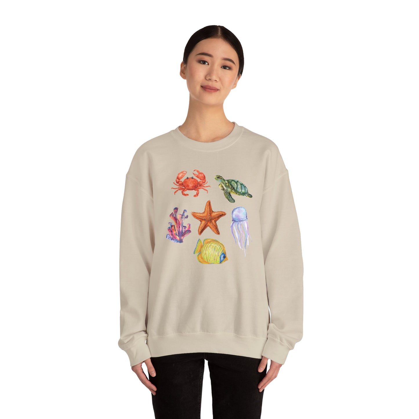 Ocean Creatures Crewneck Sweatshirt