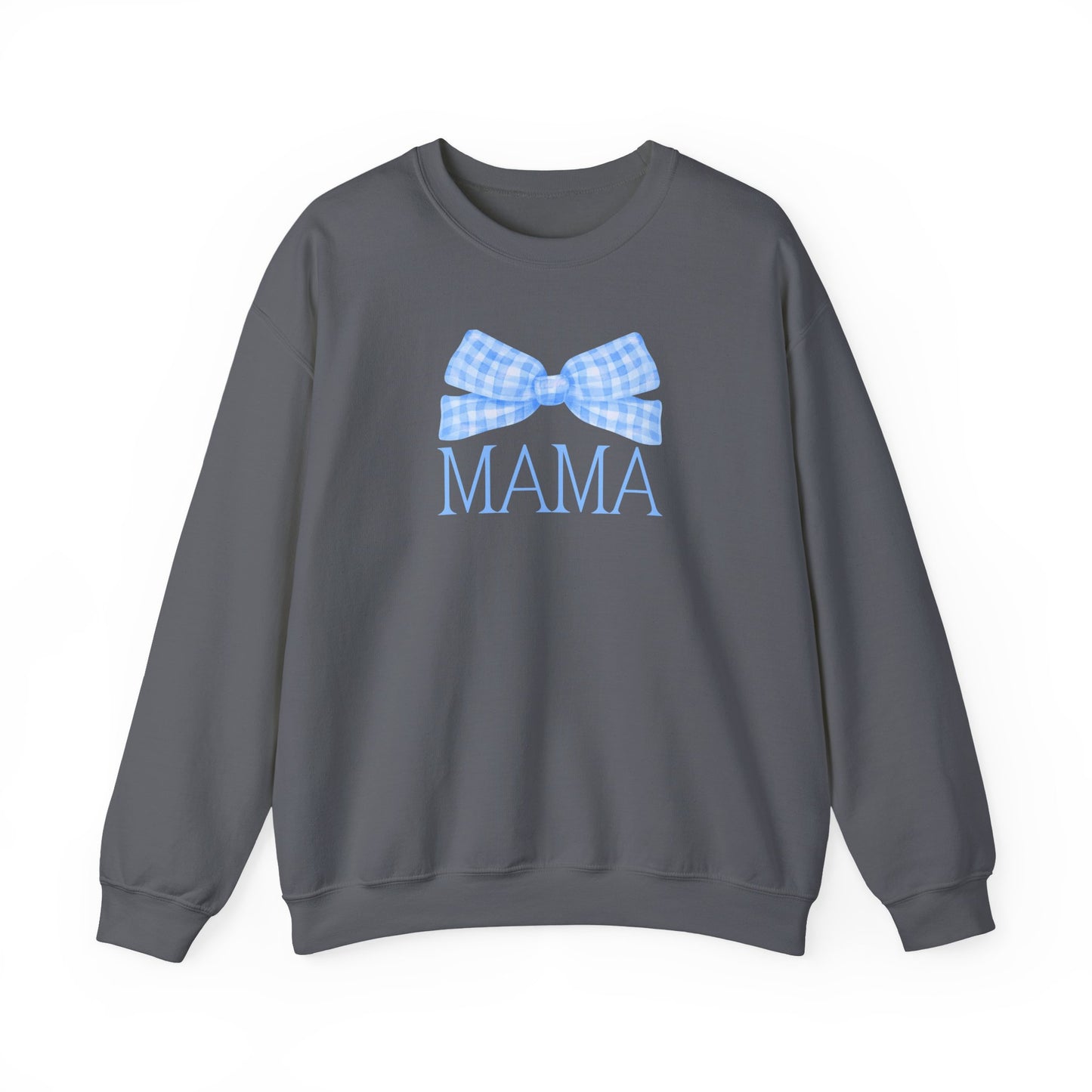 Blue Mama Bow Crewneck Sweatshirt