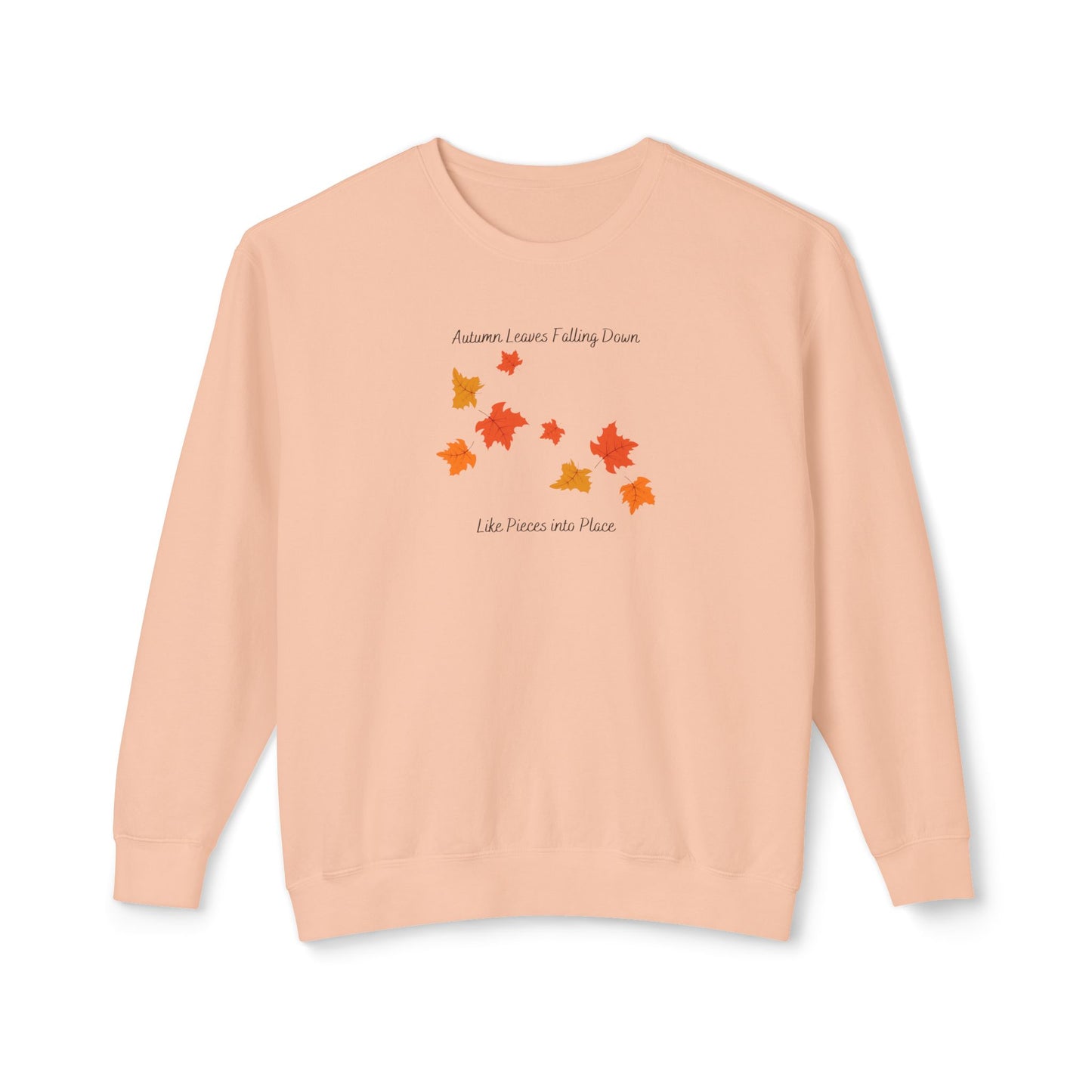 Autumn Leaves Falling Down Comfort Colors Sweatshirt