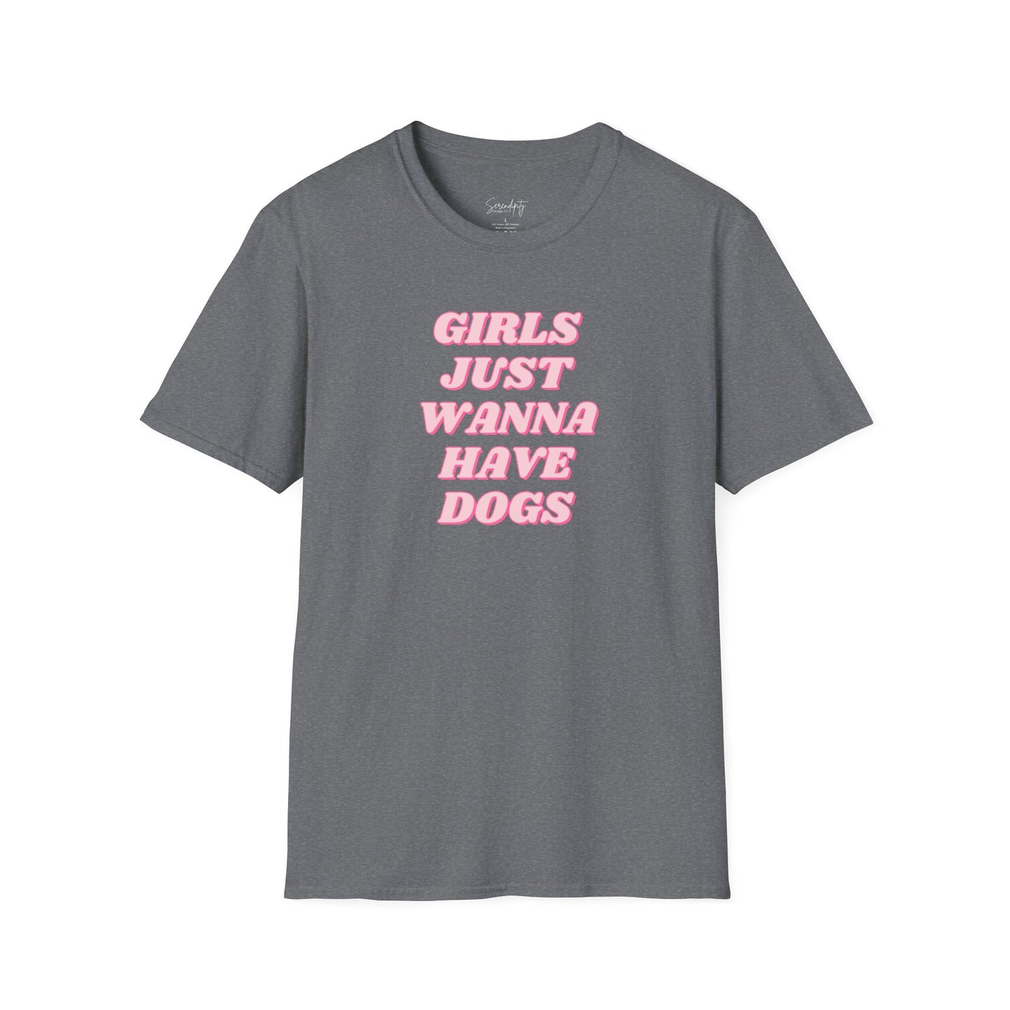 Girls Just Wanna Have Dogs Soft Style Tee