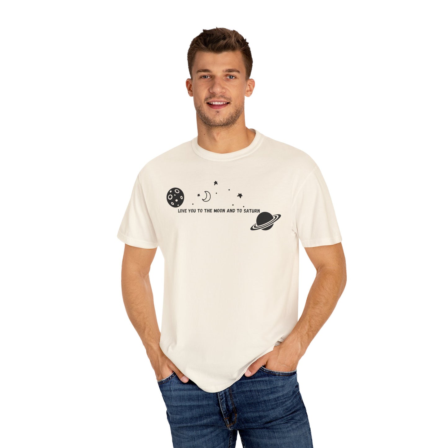 Love You to the Moon and to Saturn Comfort Colors Tee