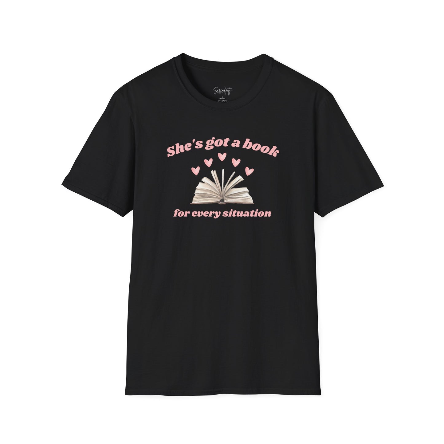 She's Got a Book For Every Situation Soft Style Tee