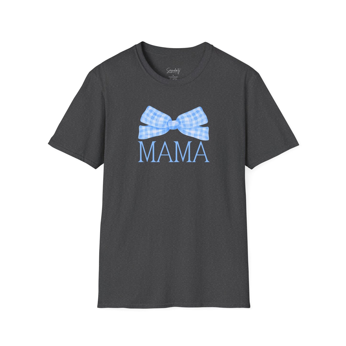 Blue Bow Mama Soft Style Tee