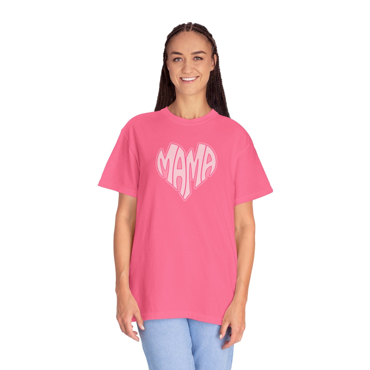Mama Heart Comfort Colors Tee
