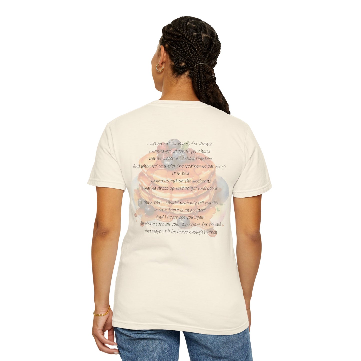 Pancakes For Dinner Comfort Colors Tee