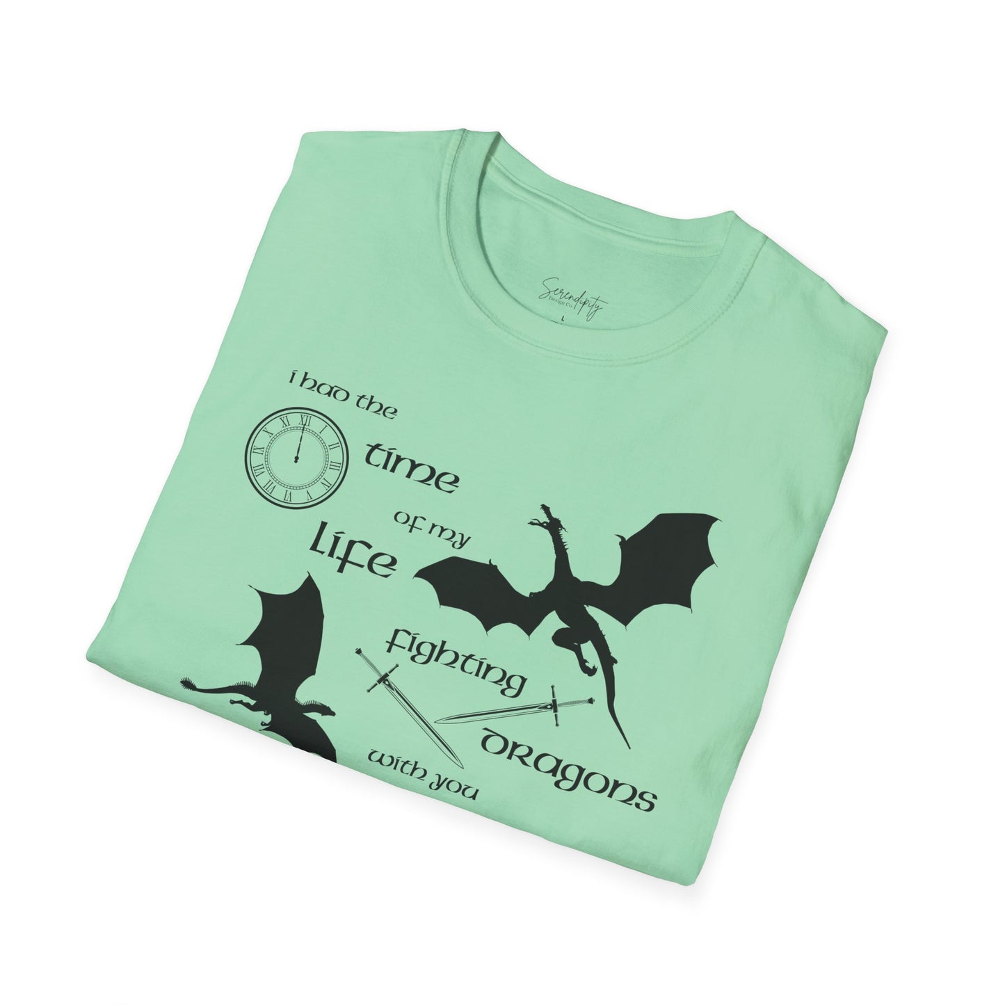 Fighting Dragons With You Soft Style Tee