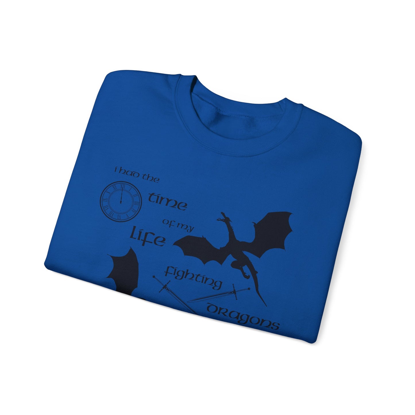 Fighting Dragons With You Crewneck Sweatshirt
