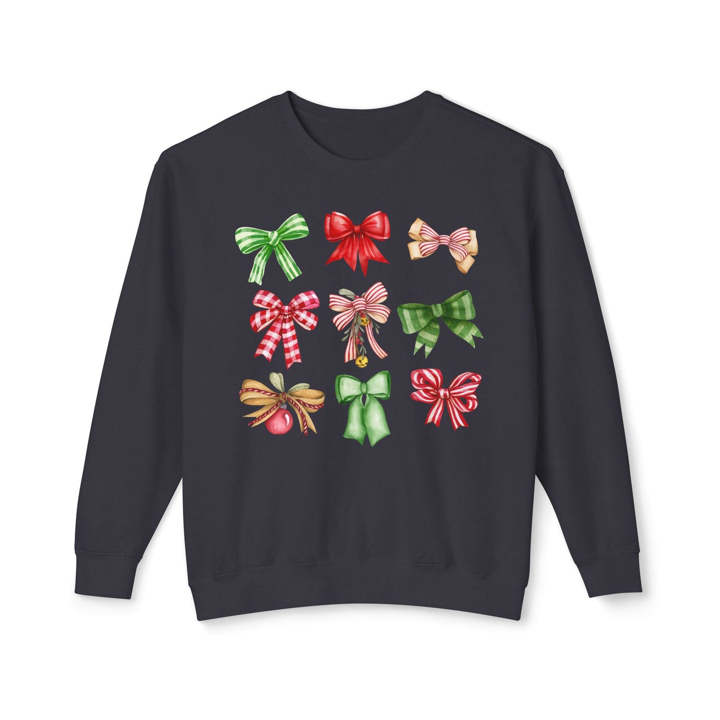 Christmas Bows Comfort Colors Sweatshirt