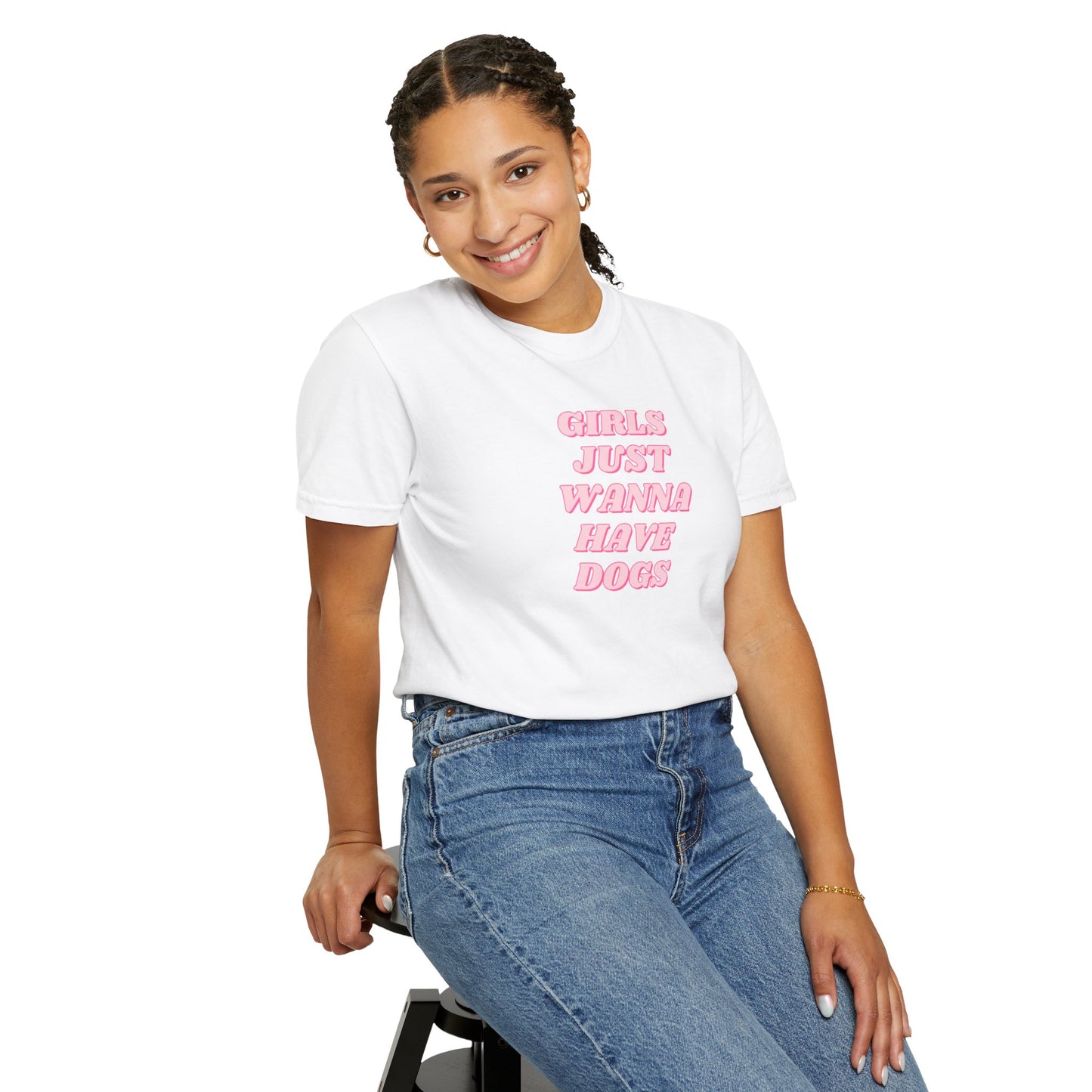 Girls Just Wanna Have Dogs Comfort Colors Tee