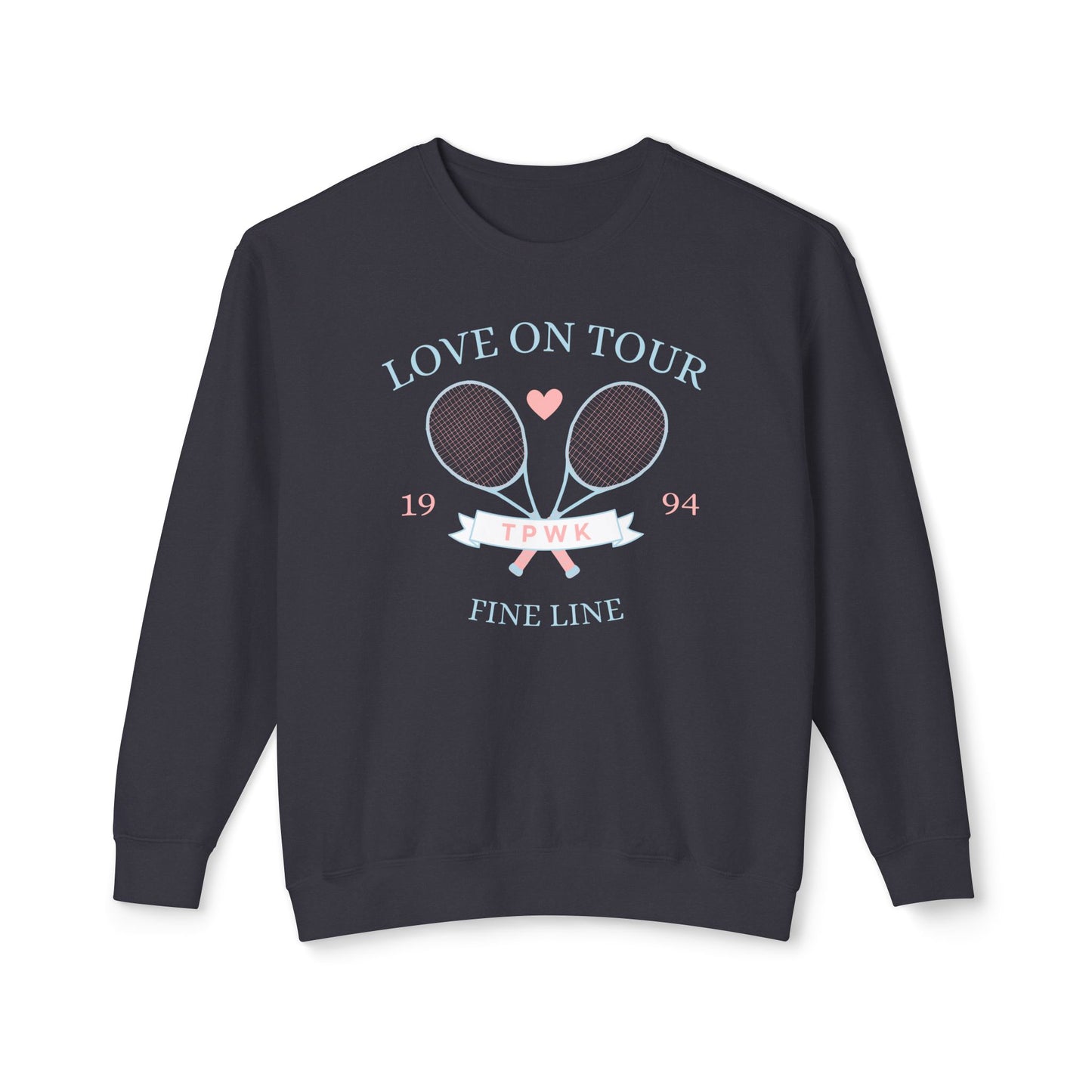 Love On Tour Tennis Club Comfort Colors Sweatshirt