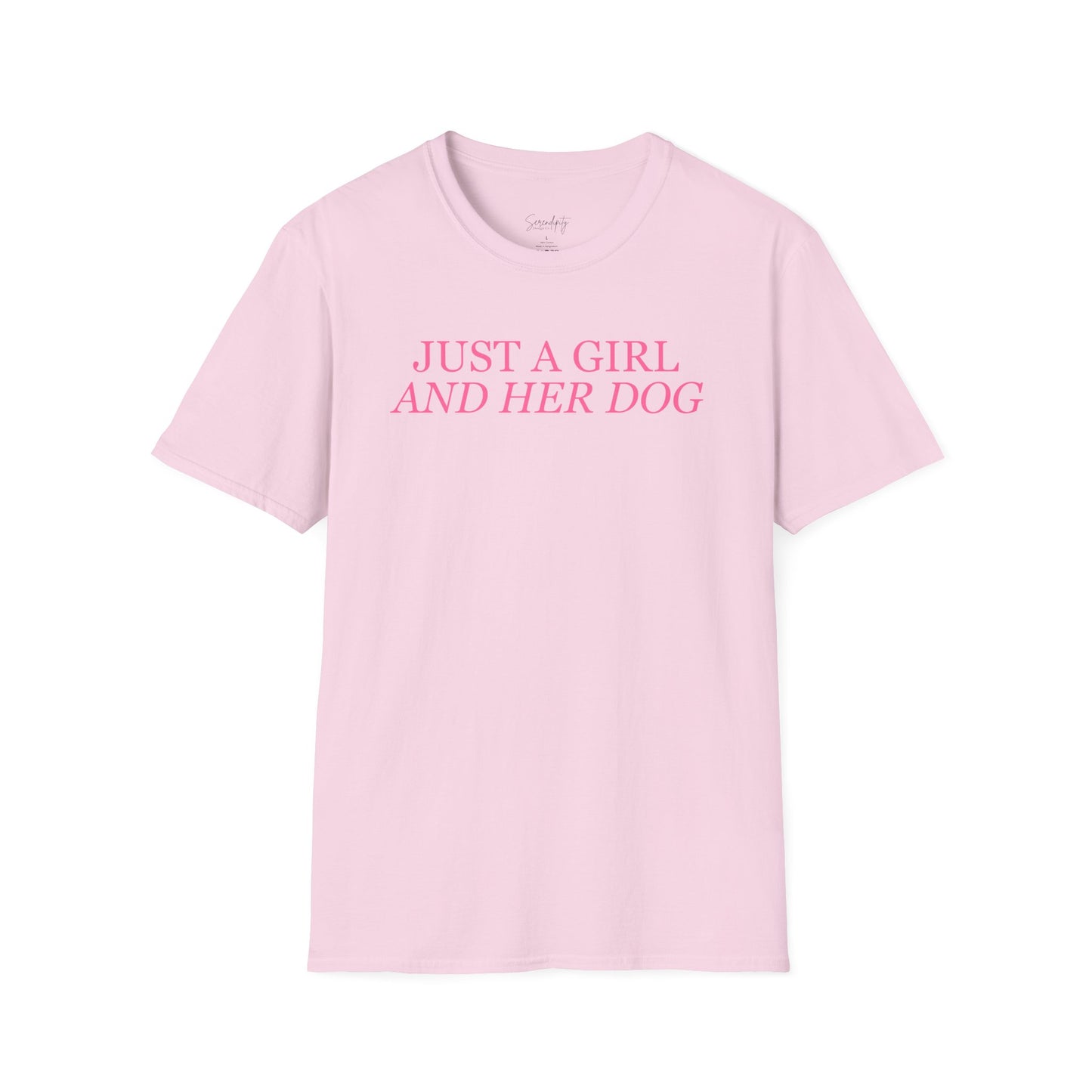 Just a Girl and Her Dog Soft Style Tee