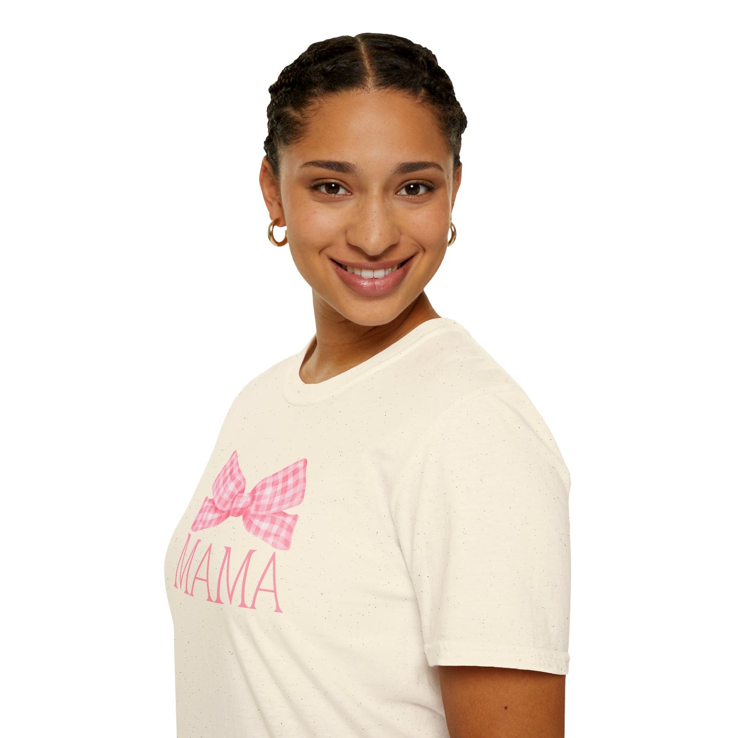Mama Pink Bow Soft Style Tee