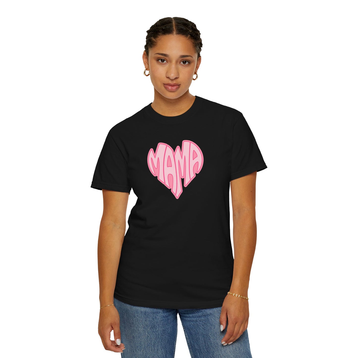 Mama Heart Comfort Colors Tee