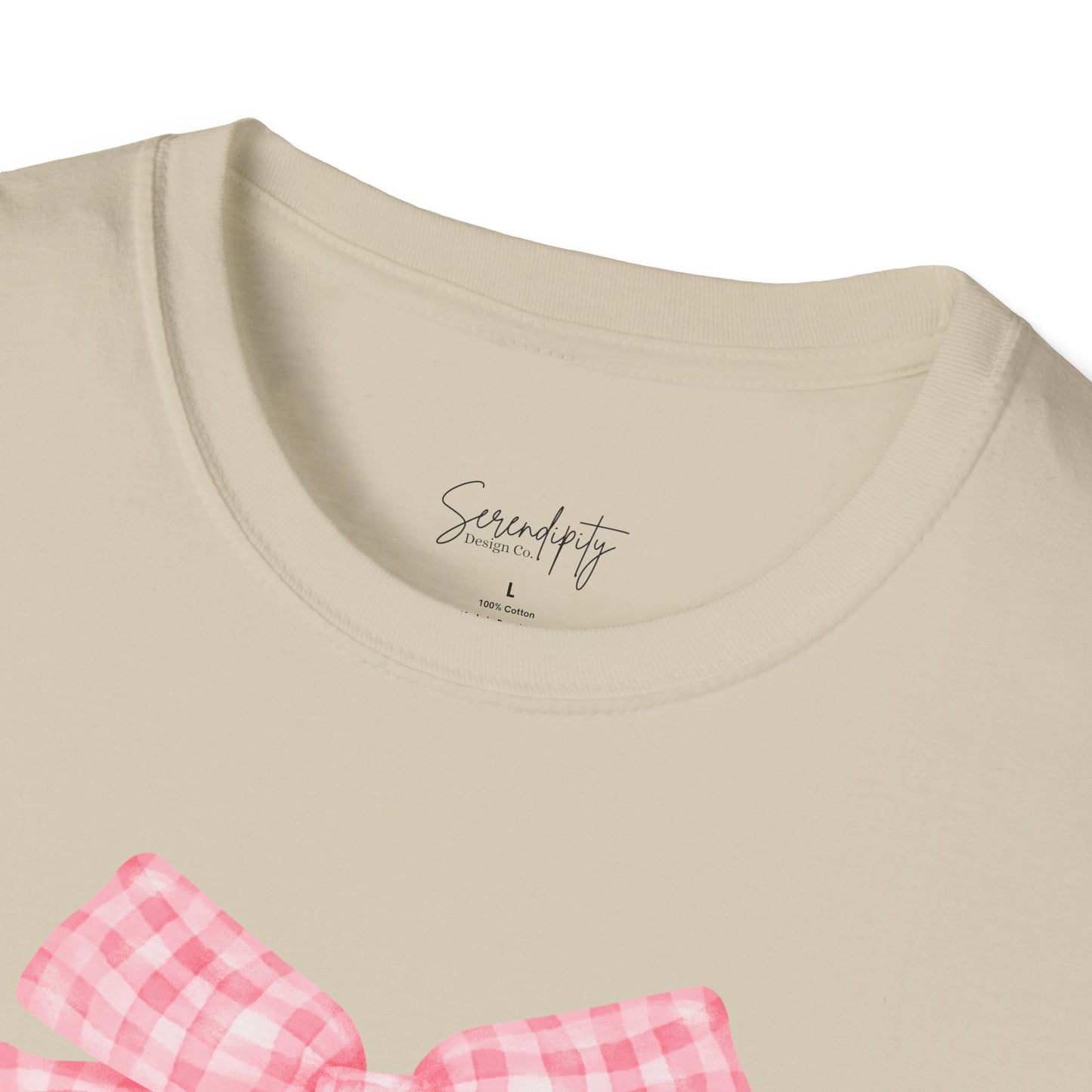 Mama Pink Bow Soft Style Tee