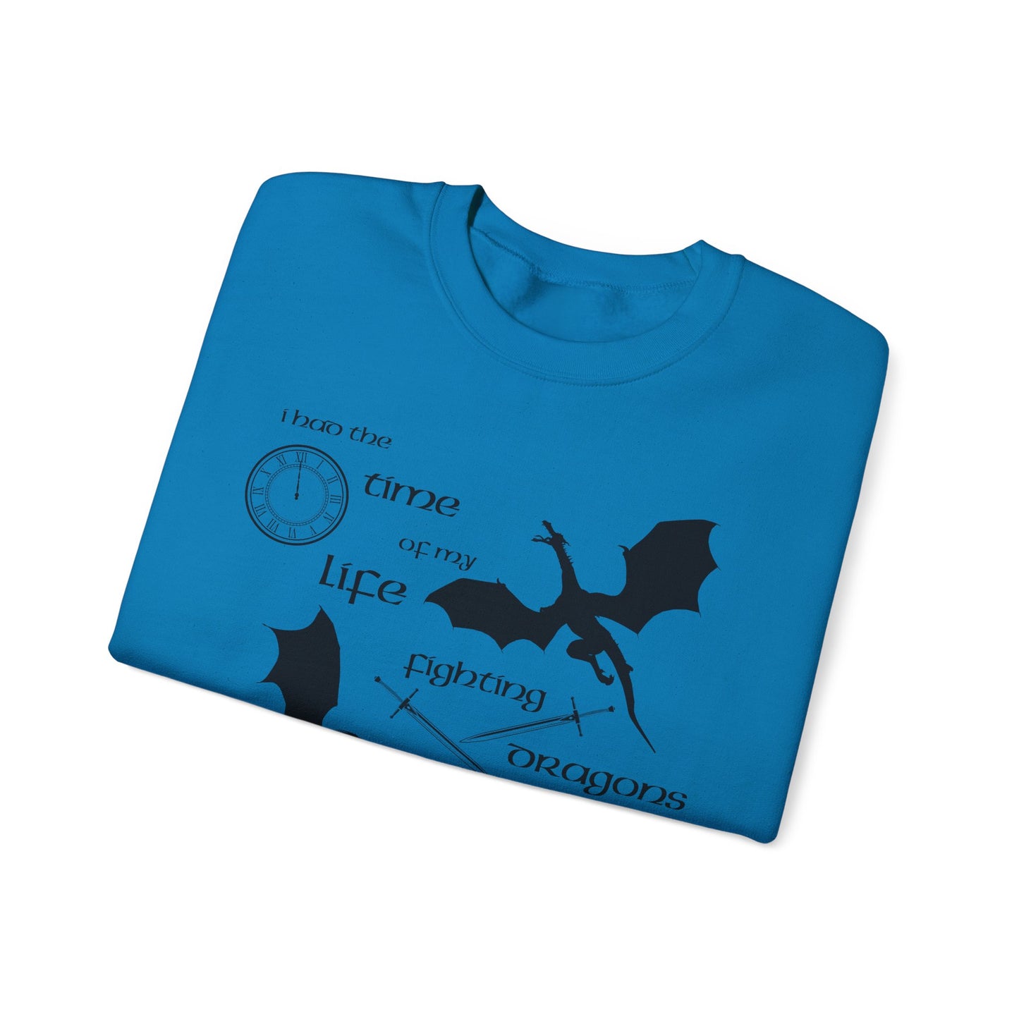 Fighting Dragons With You Crewneck Sweatshirt