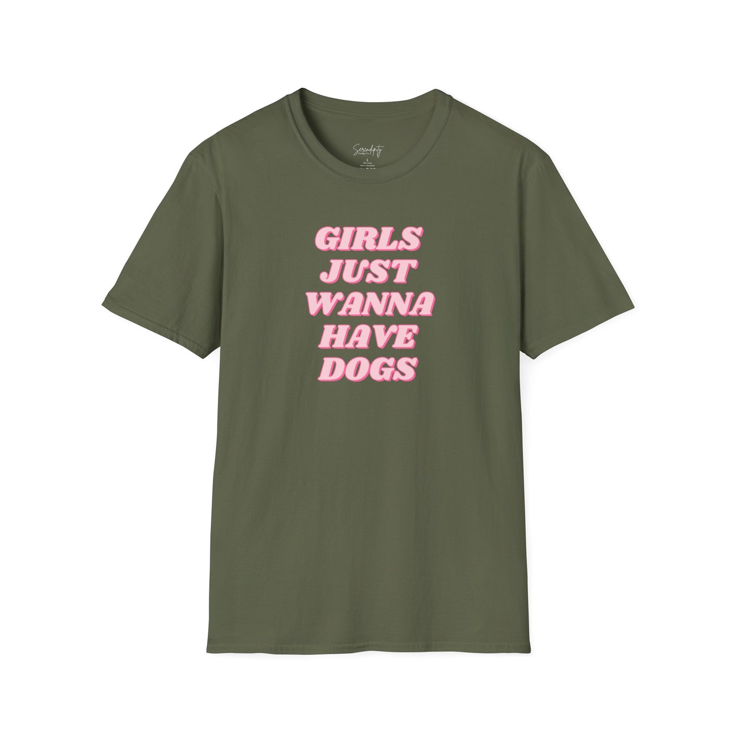 Girls Just Wanna Have Dogs Soft Style Tee