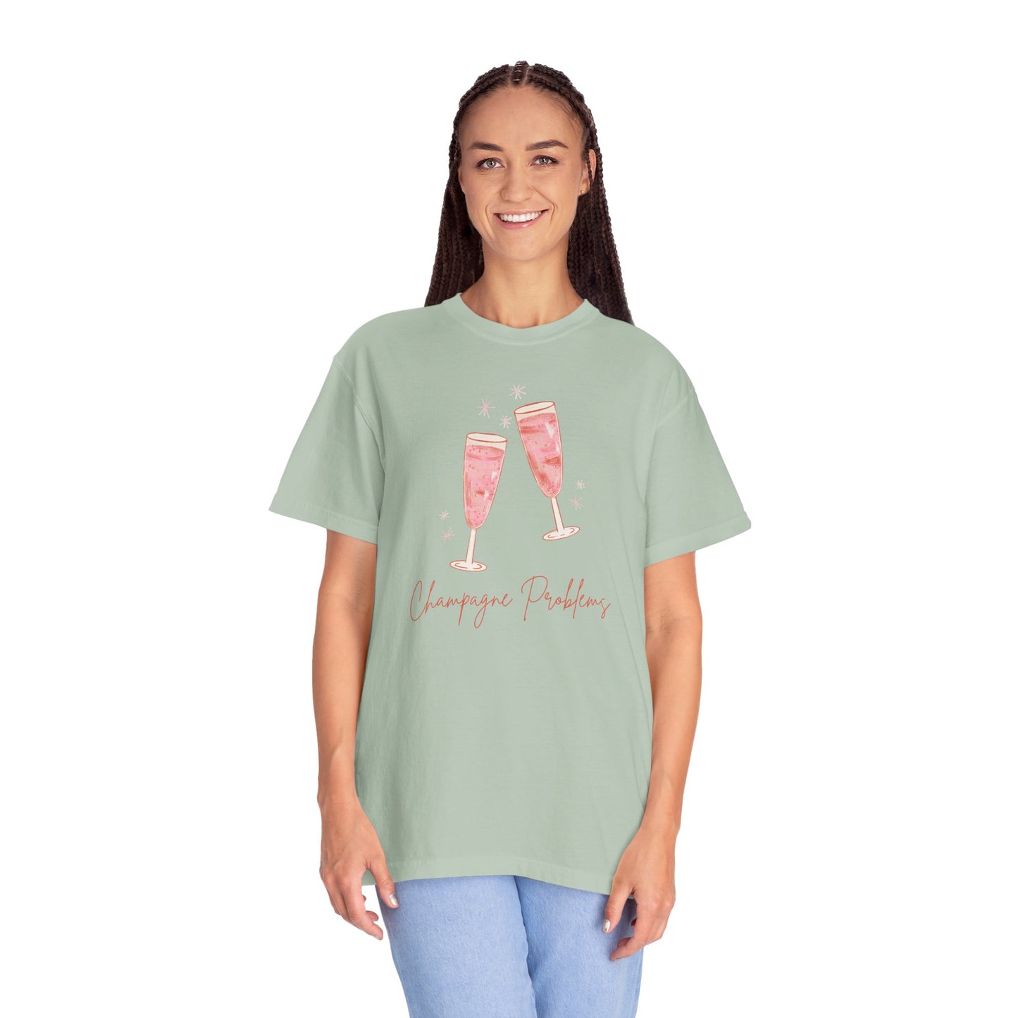 Champagne Problems Comfort Colors Tee