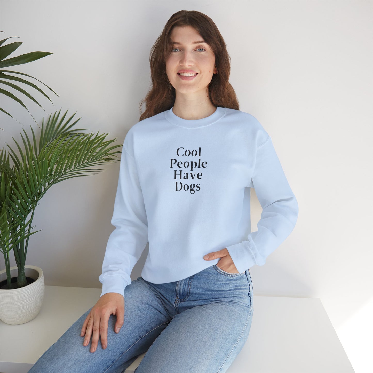 Cool People Have Dogs Unisex Crewneck