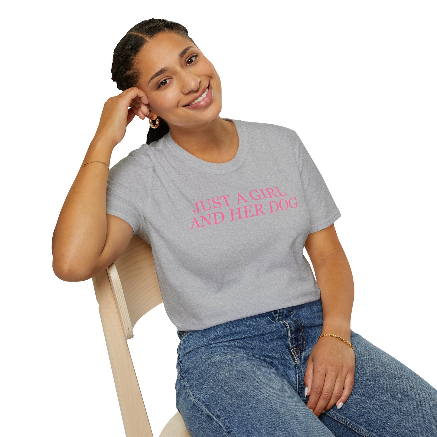 Just a Girl and Her Dog Soft Style Tee