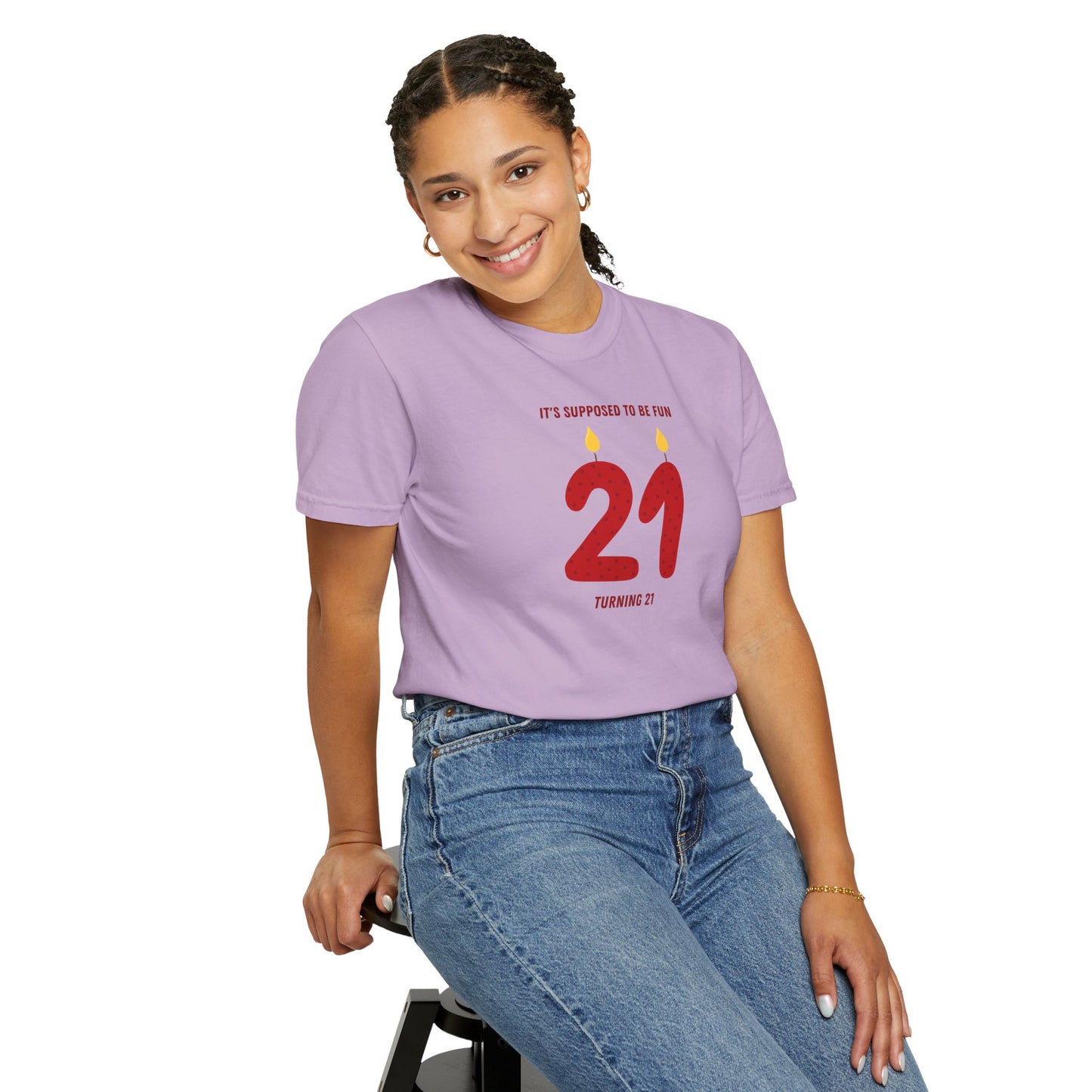 Turning 21 Comfort Colors Tee