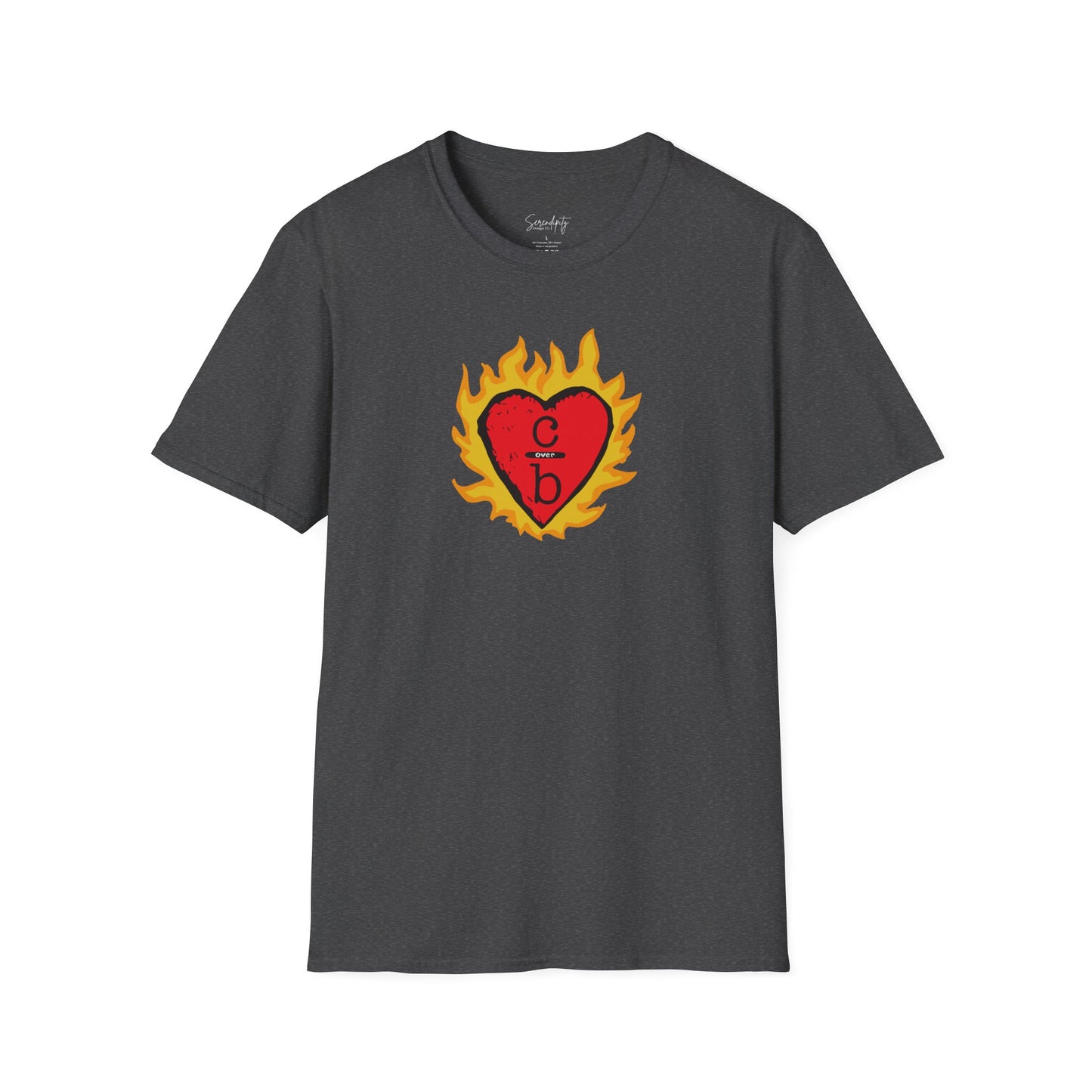 Clothes Over Bros Flaming Heart Soft Style Tee