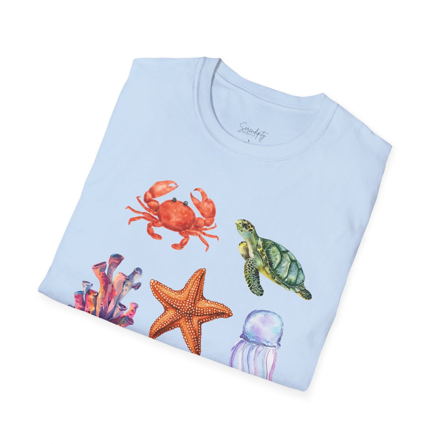 Ocean Creatures Soft Style Tee