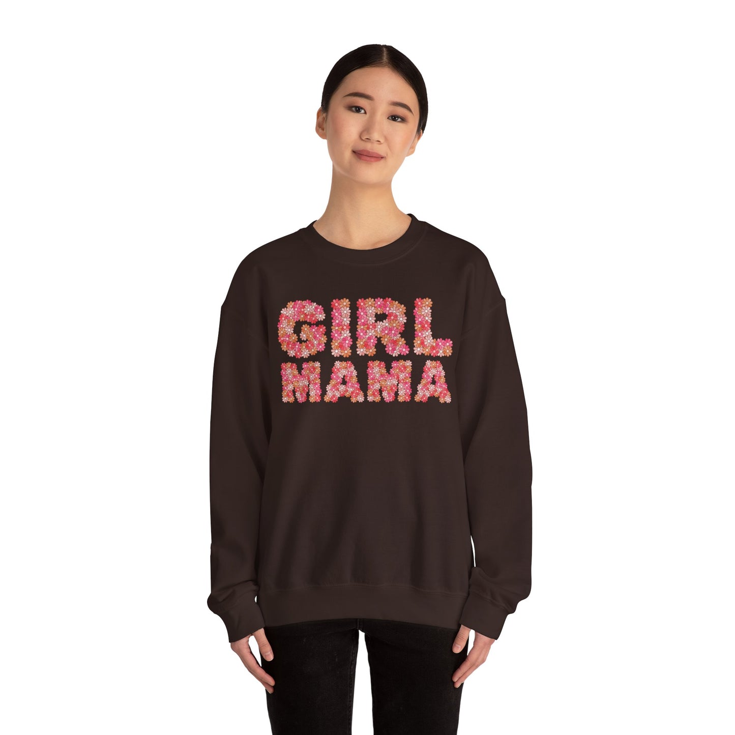 Girl Mama Floral Crewneck Sweatshirt
