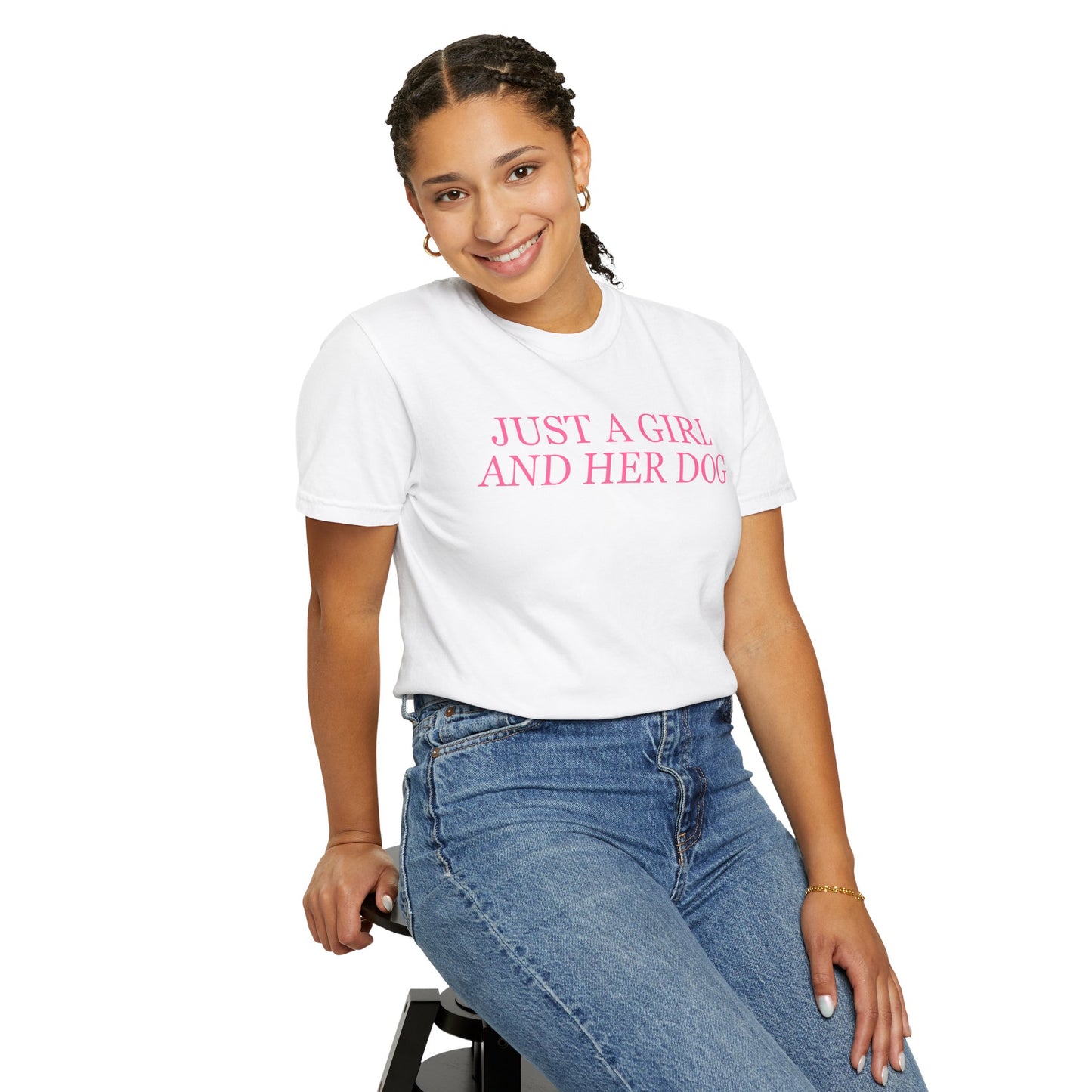 Just a Girl and Her Dog Comfort Colors Tee