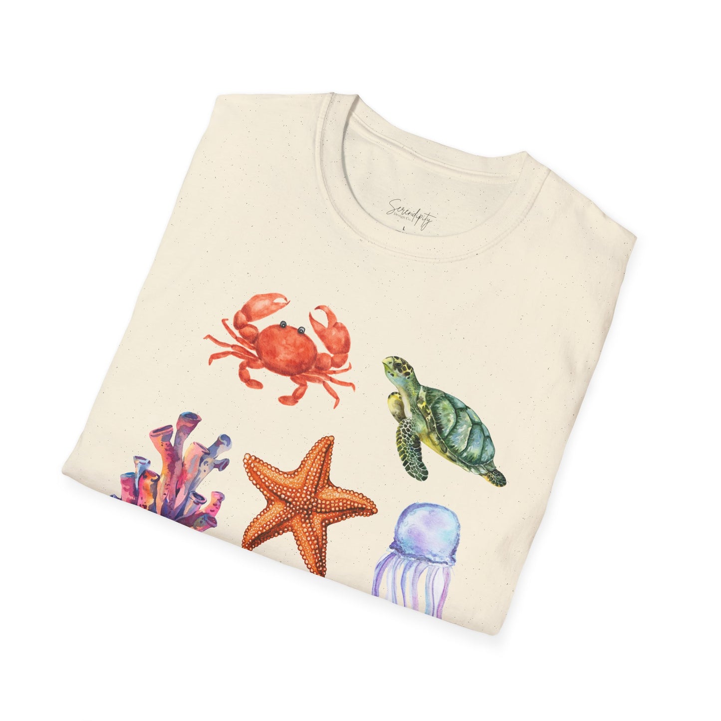 Ocean Creatures Soft Style Tee