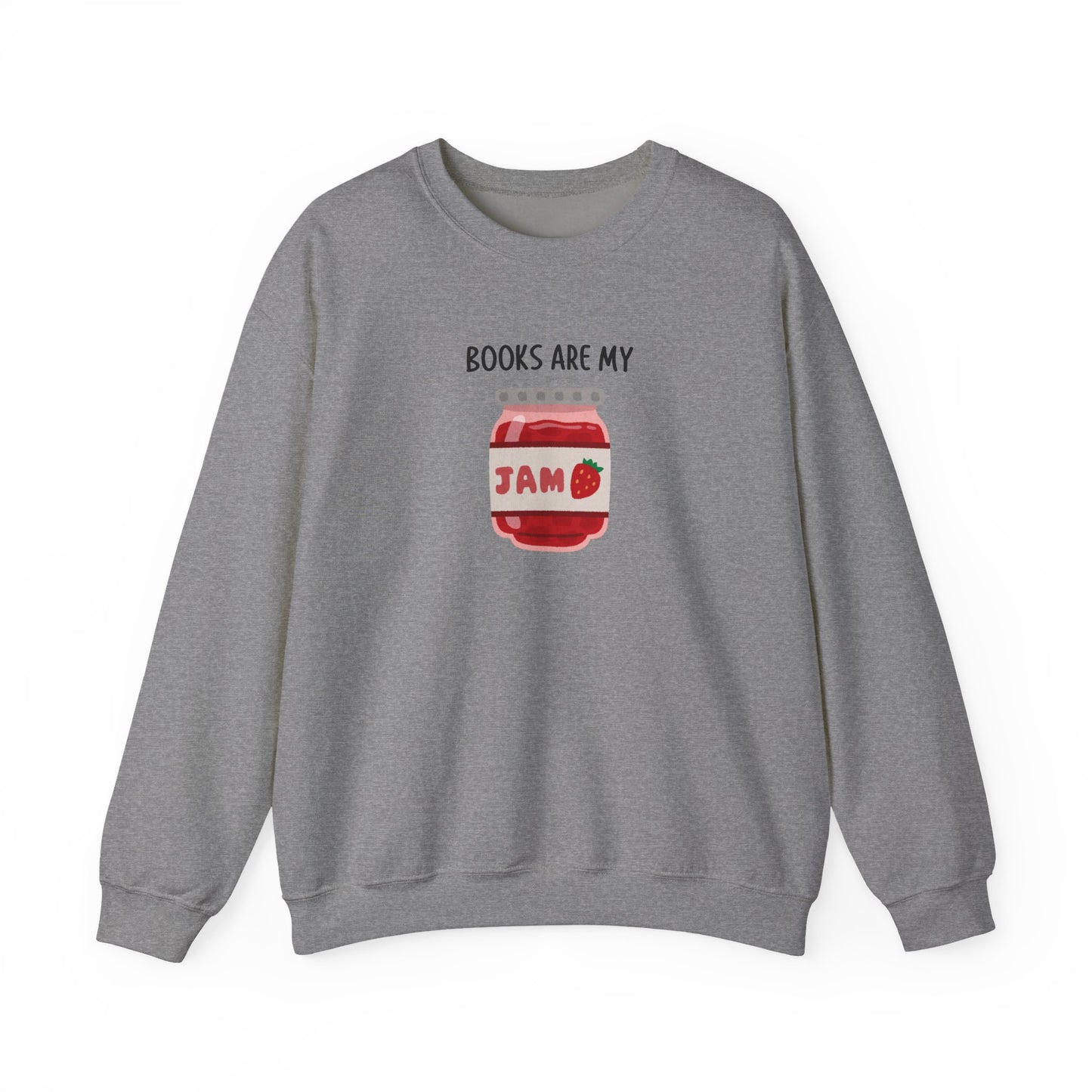 Books Are My Jam Crewneck Sweatshirt