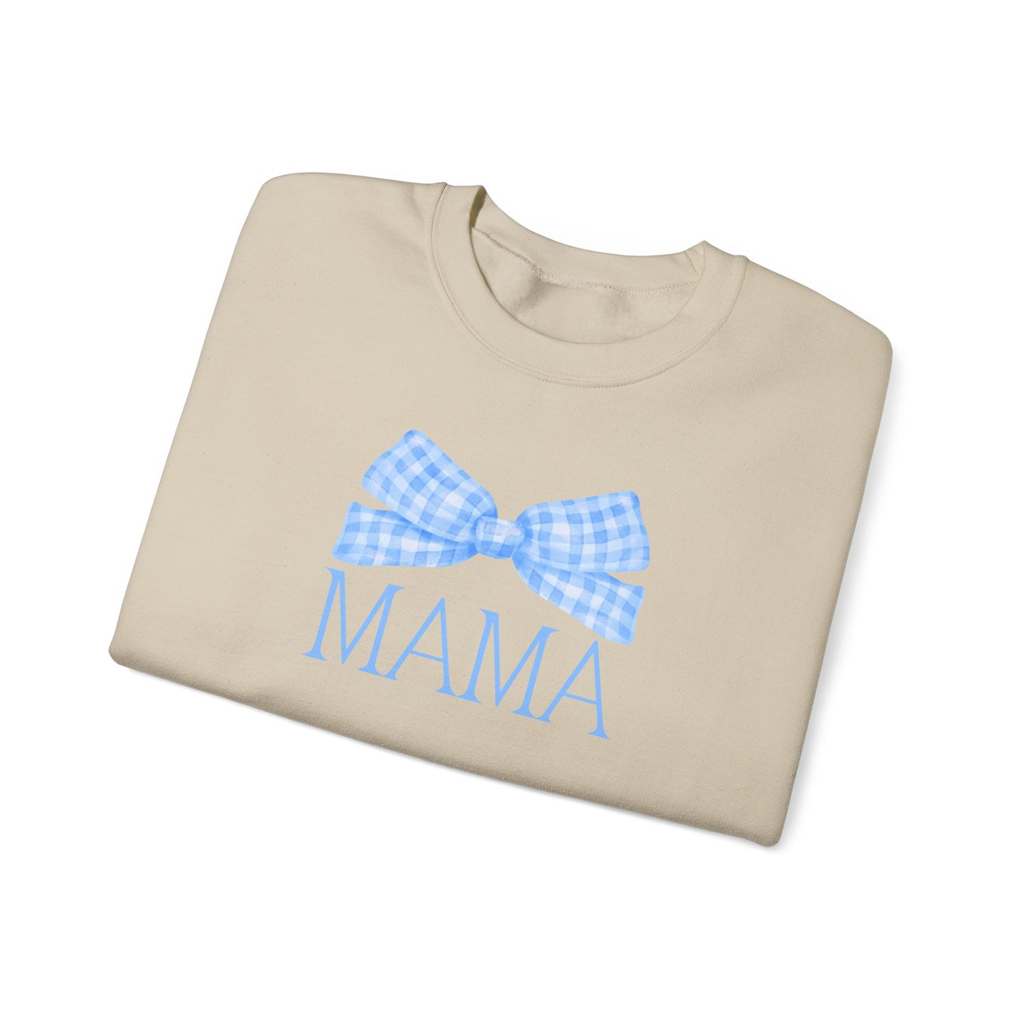 Blue Mama Bow Crewneck Sweatshirt