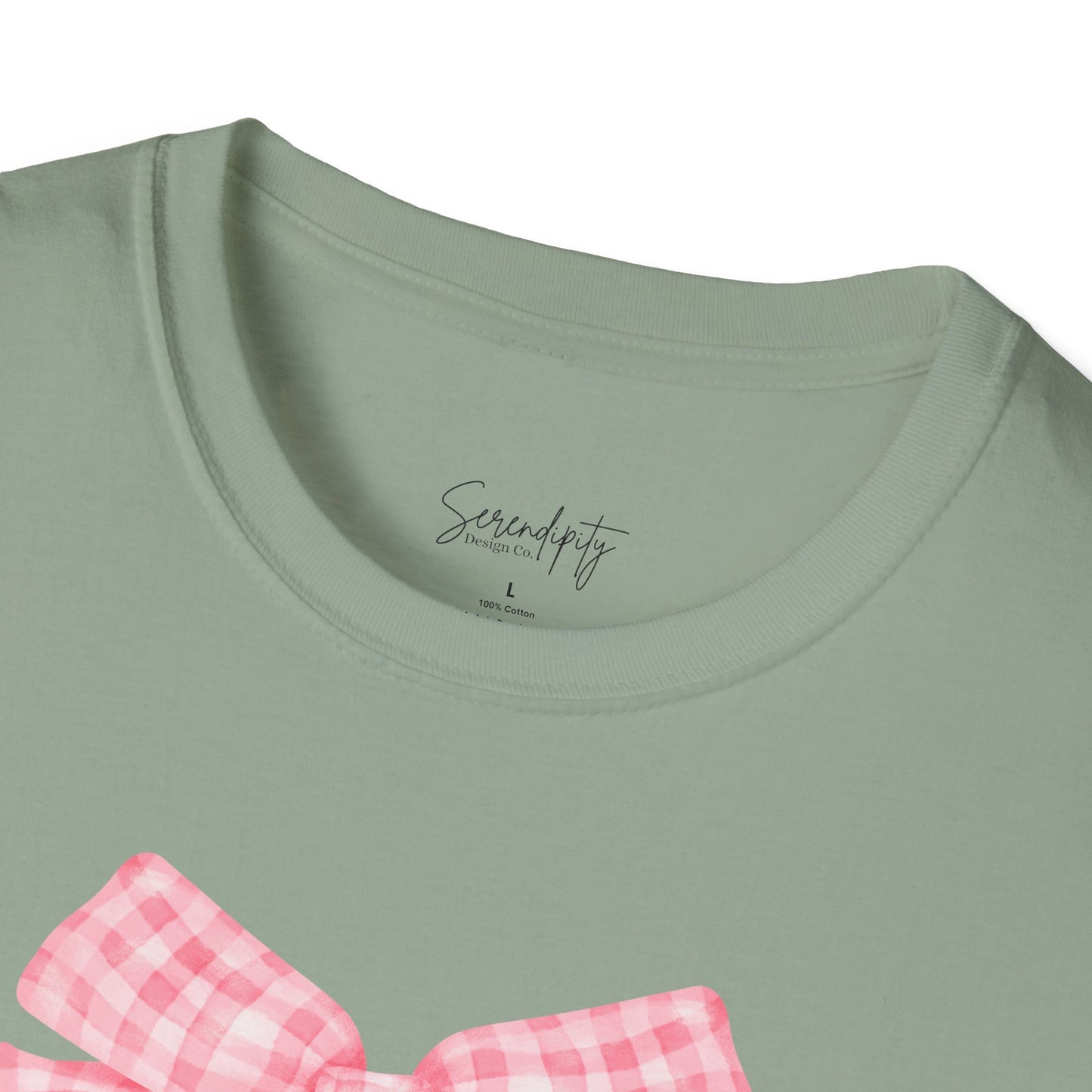 Mama Pink Bow Soft Style Tee