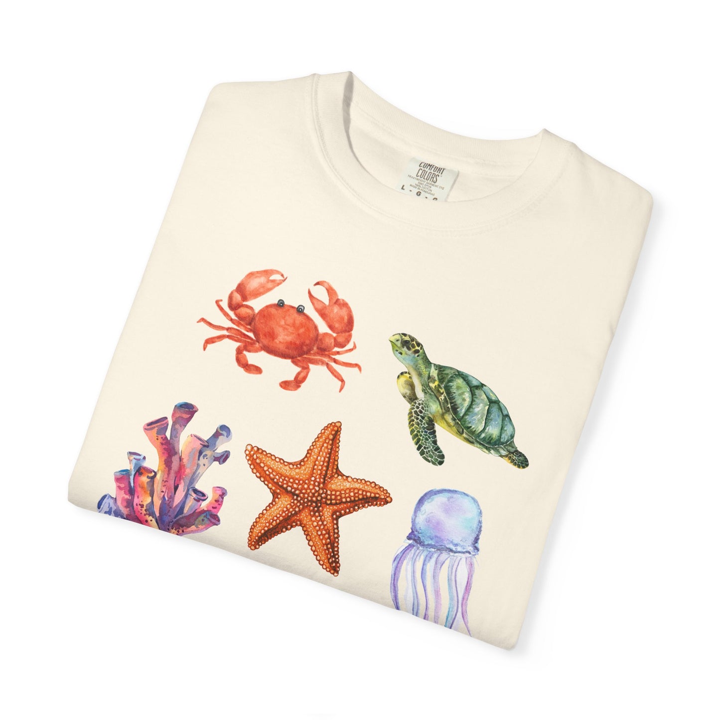Ocean Creatures Comfort Colors Tee
