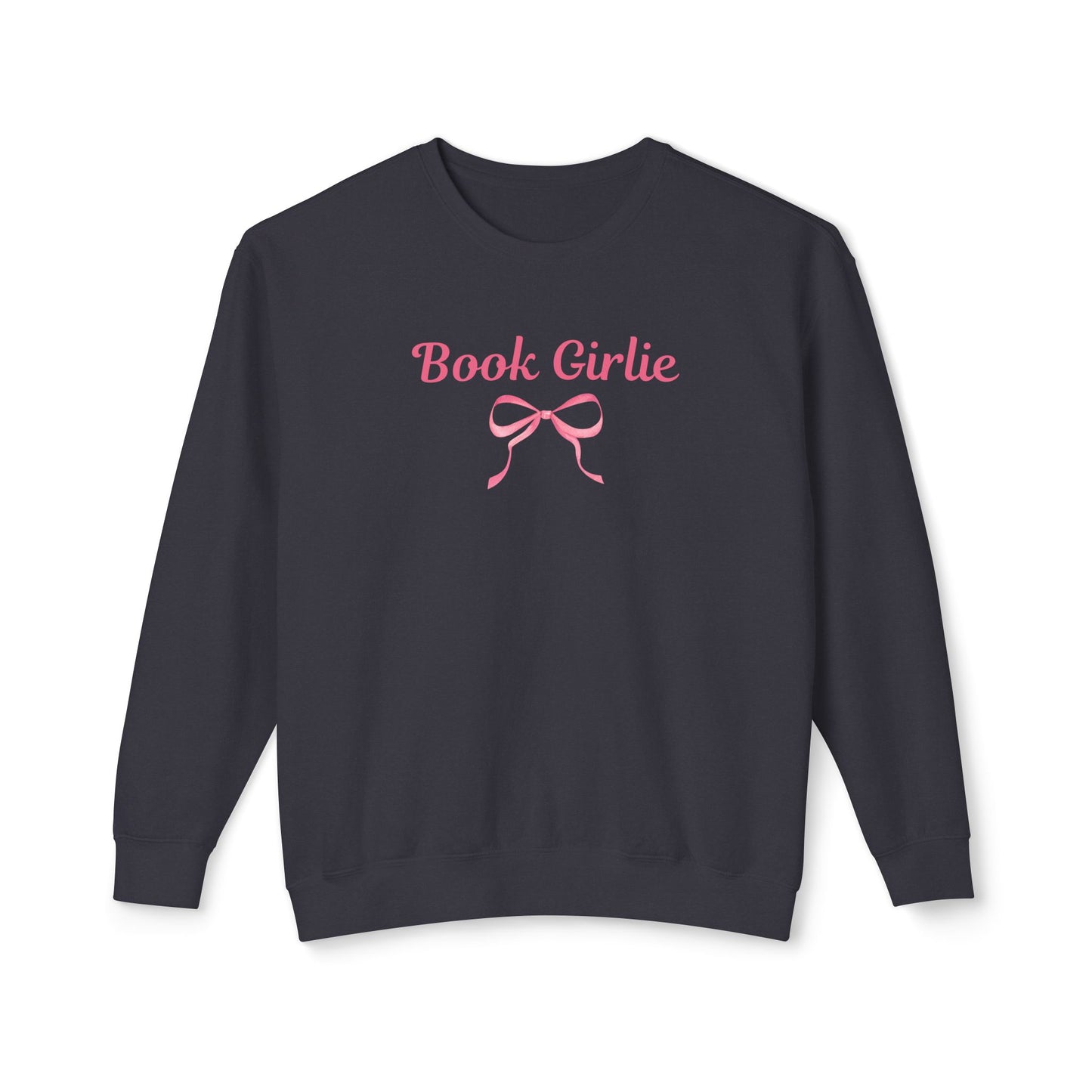 Book Girlie Bow Comfort Colors Crewneck