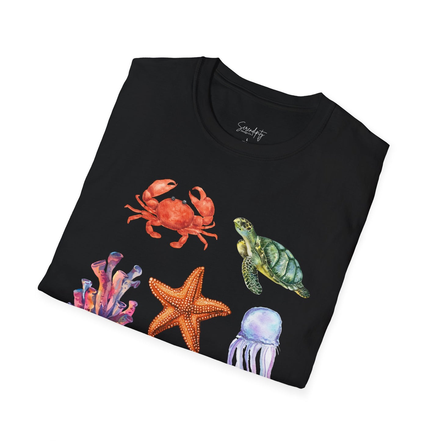 Ocean Creatures Soft Style Tee