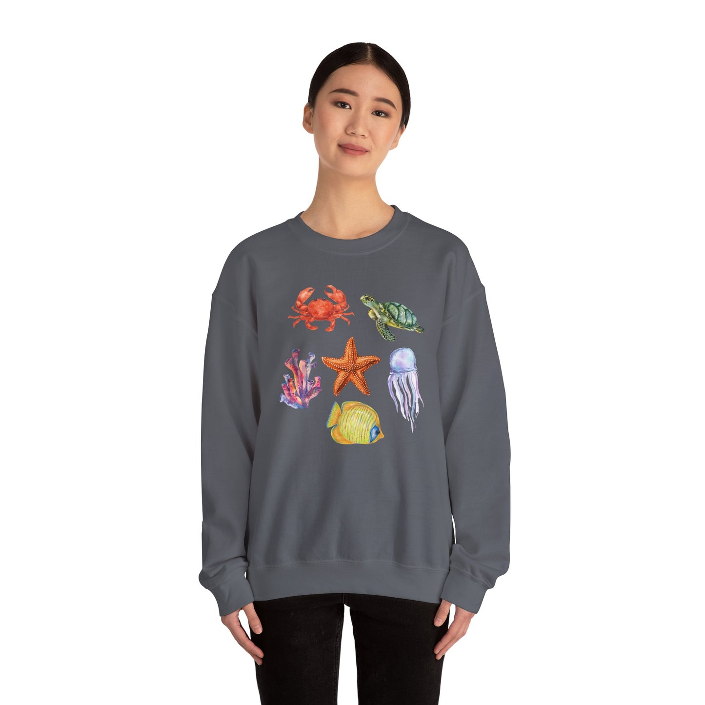 Ocean Creatures Crewneck Sweatshirt