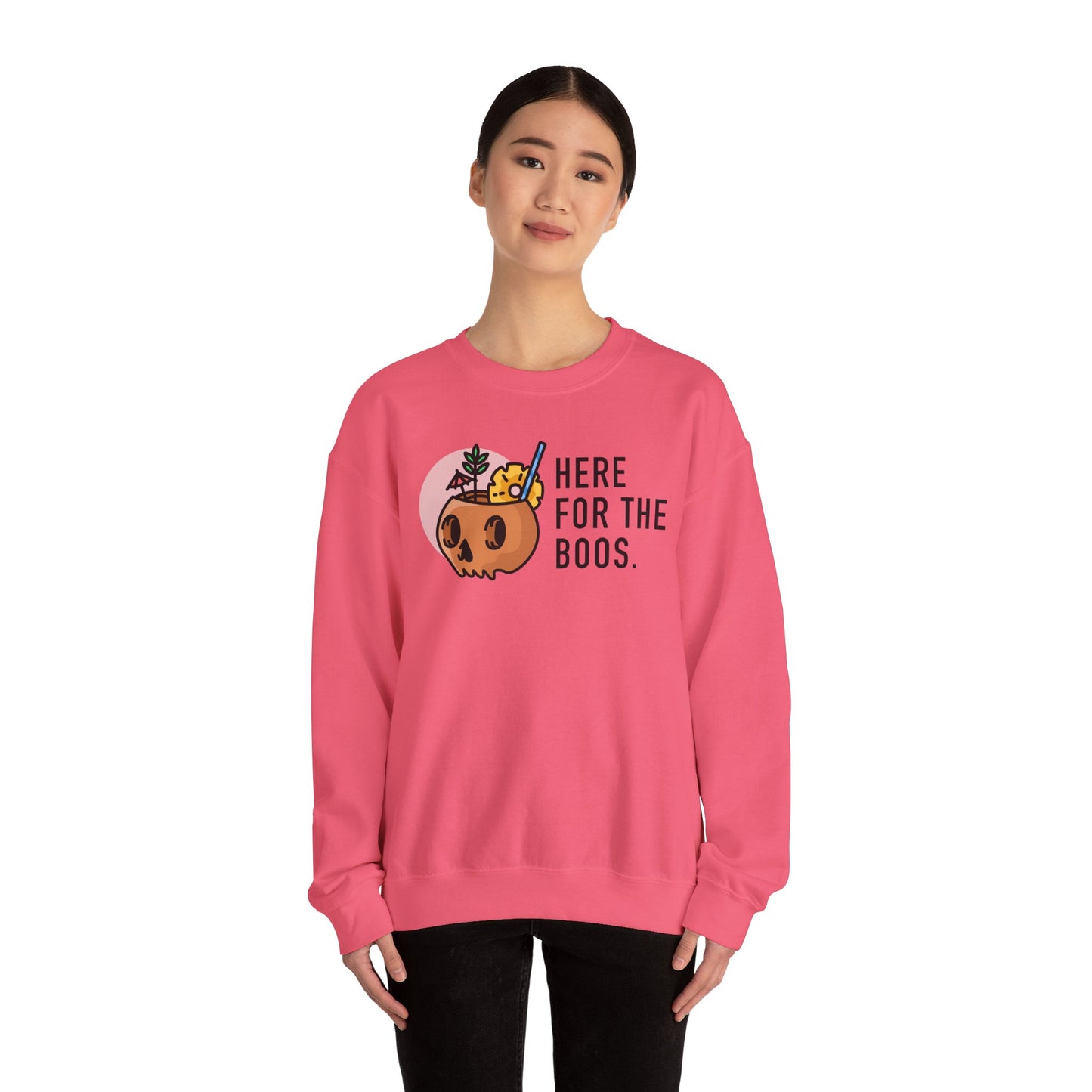 Here For The Boos Crewneck Sweatshirt