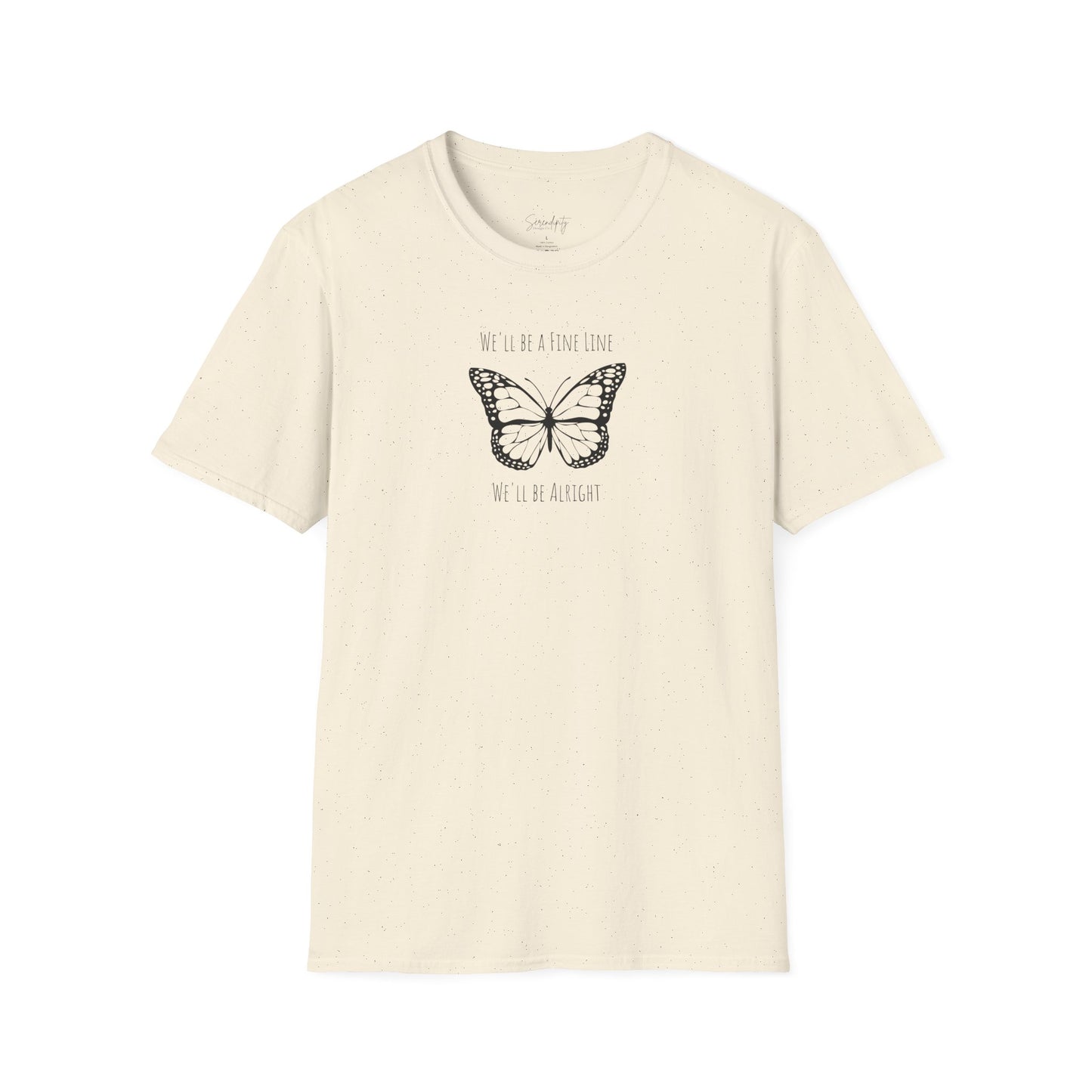 Fine Line Butterfly Soft Style Tee