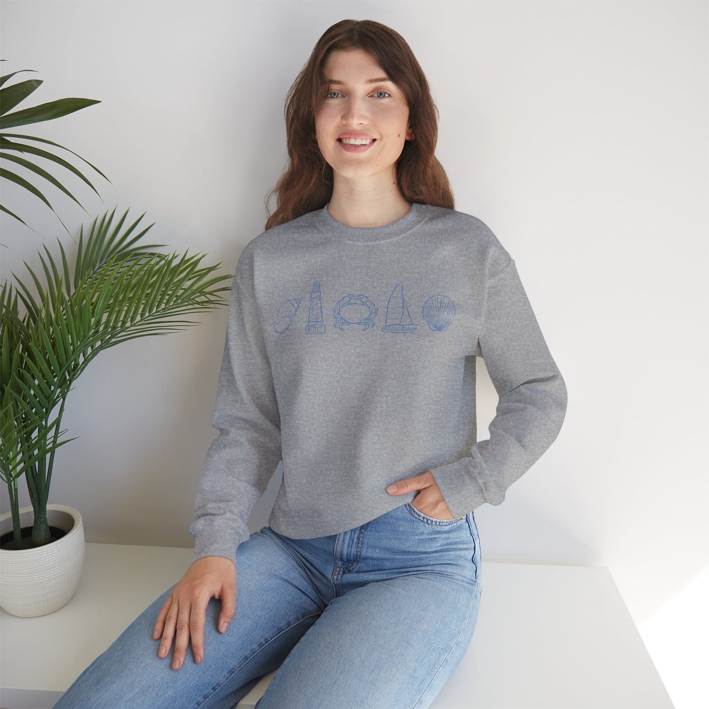 New England Aesthetic Crewneck Sweatshirt