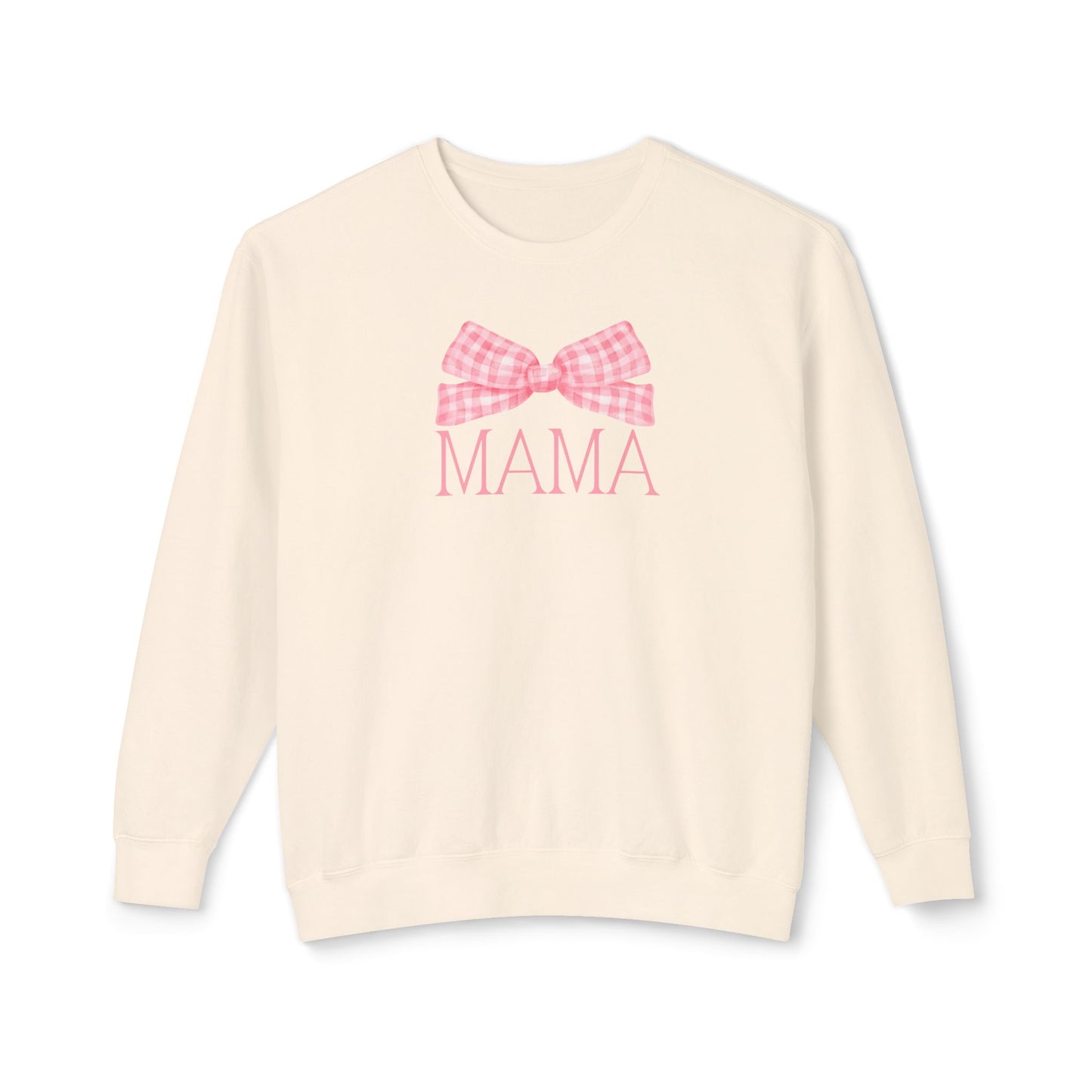 Pink Mama Bow Comfort Colors Sweatshirt